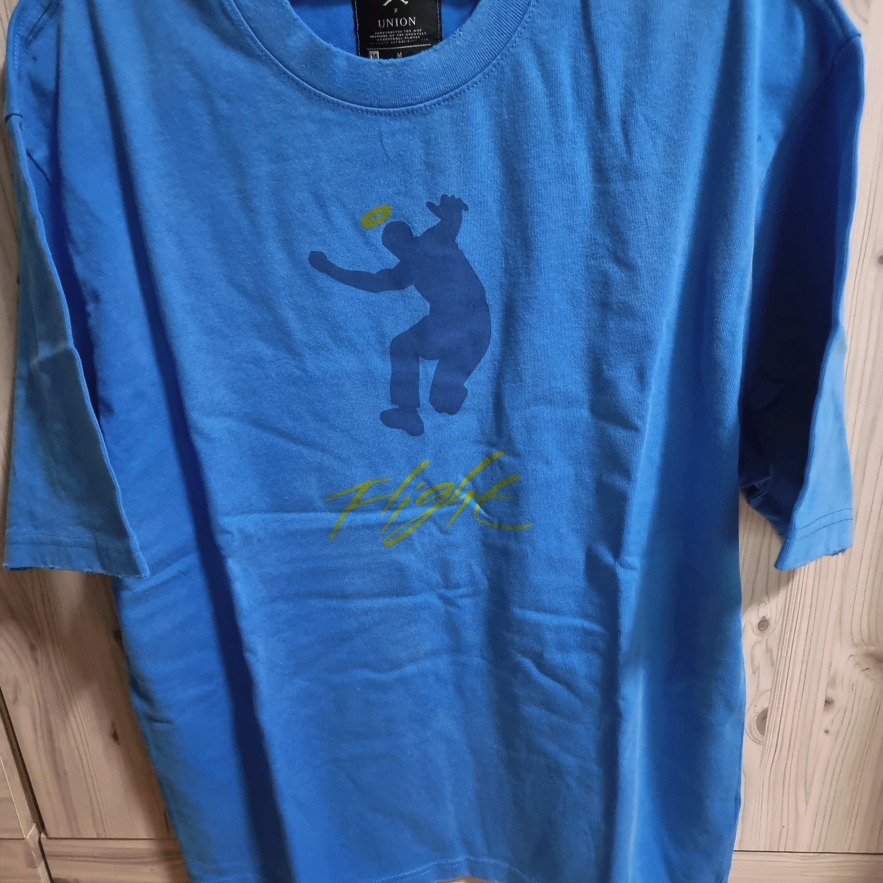 Jordan x Union Graphic T-Shirt Equater Blue - Asia 착용 스타일 - 2