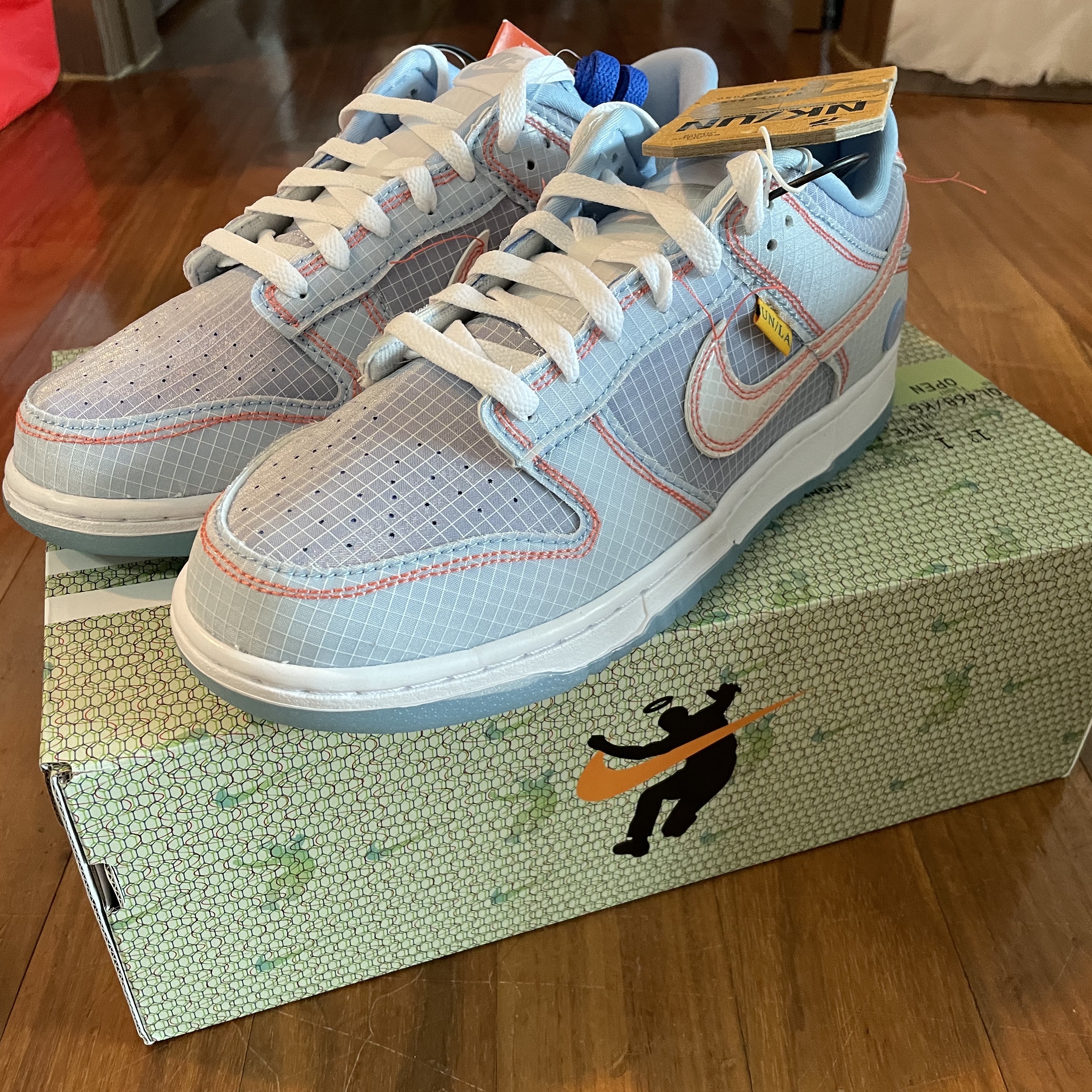 Nike x Union Dunk Low Passport Pack Argon 착용 스타일 - 2