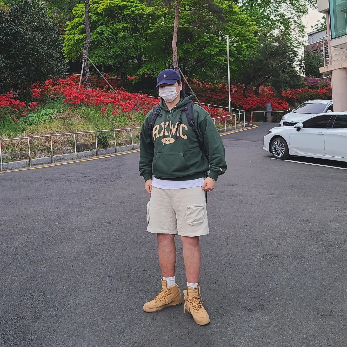 Nike Air Force 1 High '07 LV8 WB Flax, (W) Nike Air Force 1 High Wheat 2016 착용 스타일 - 2