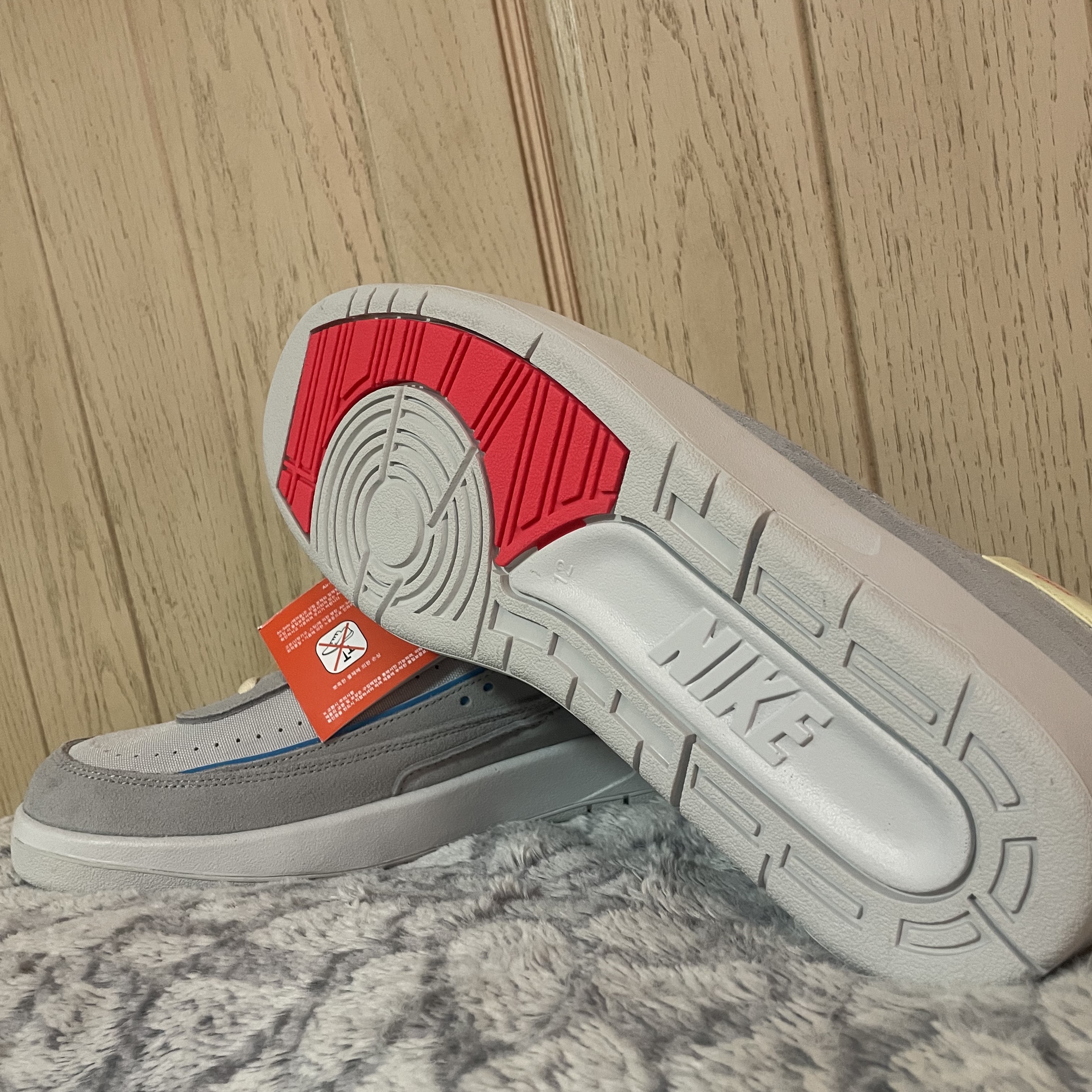 Jordan 2 x Union Retro SP Grey Fog 착용 스타일 - 3