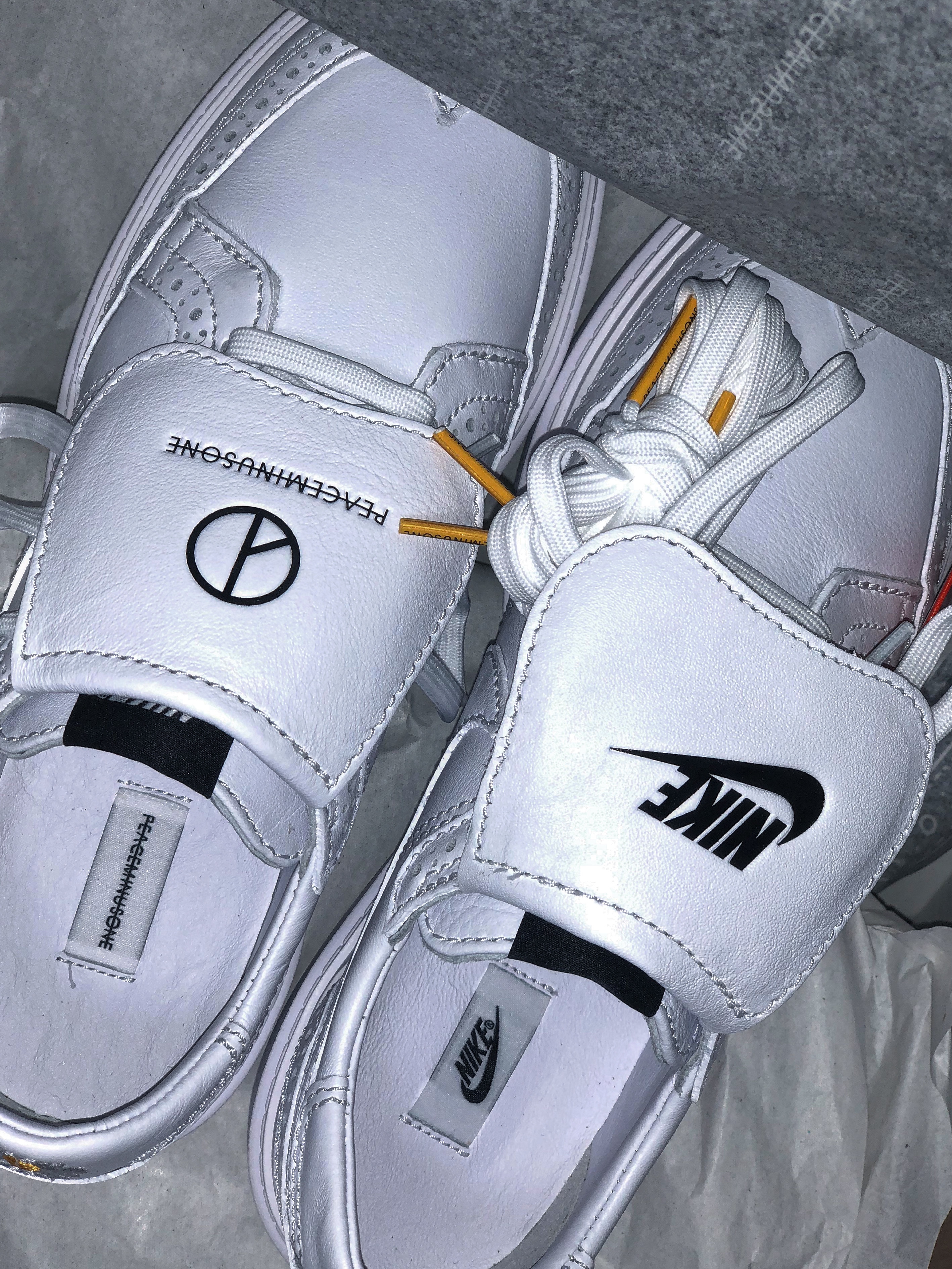 Nike x Peaceminusone Kwondo1 White 착용 스타일 - 2