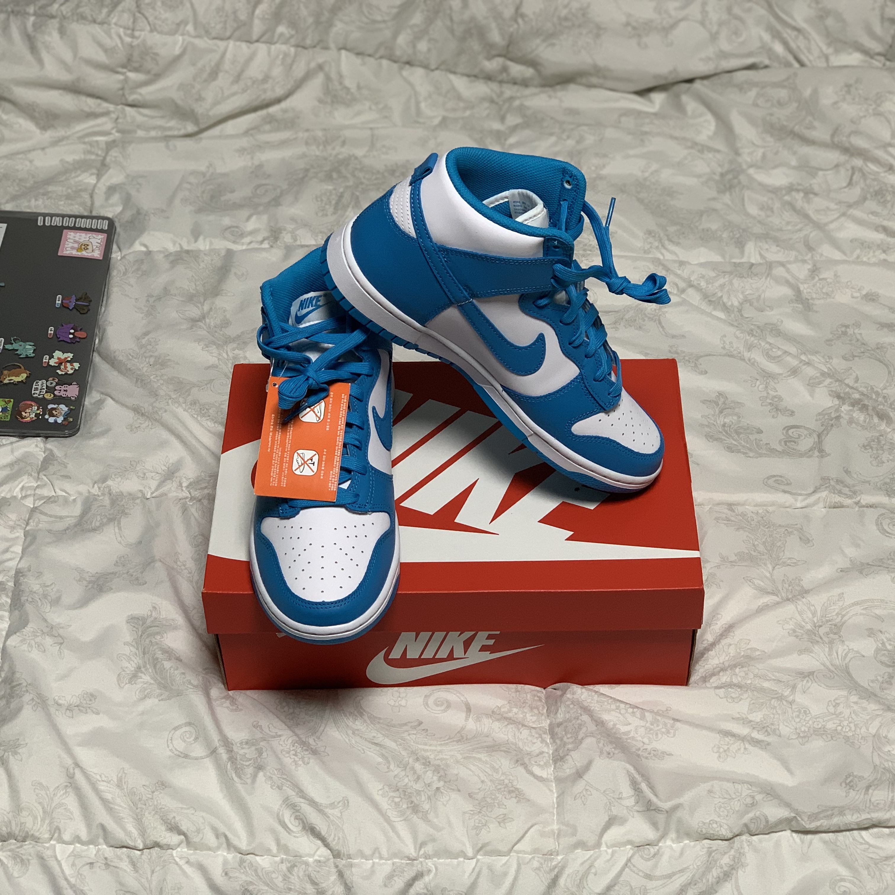 Nike Dunk High Retro Championship Blue 착용 스타일 - 3