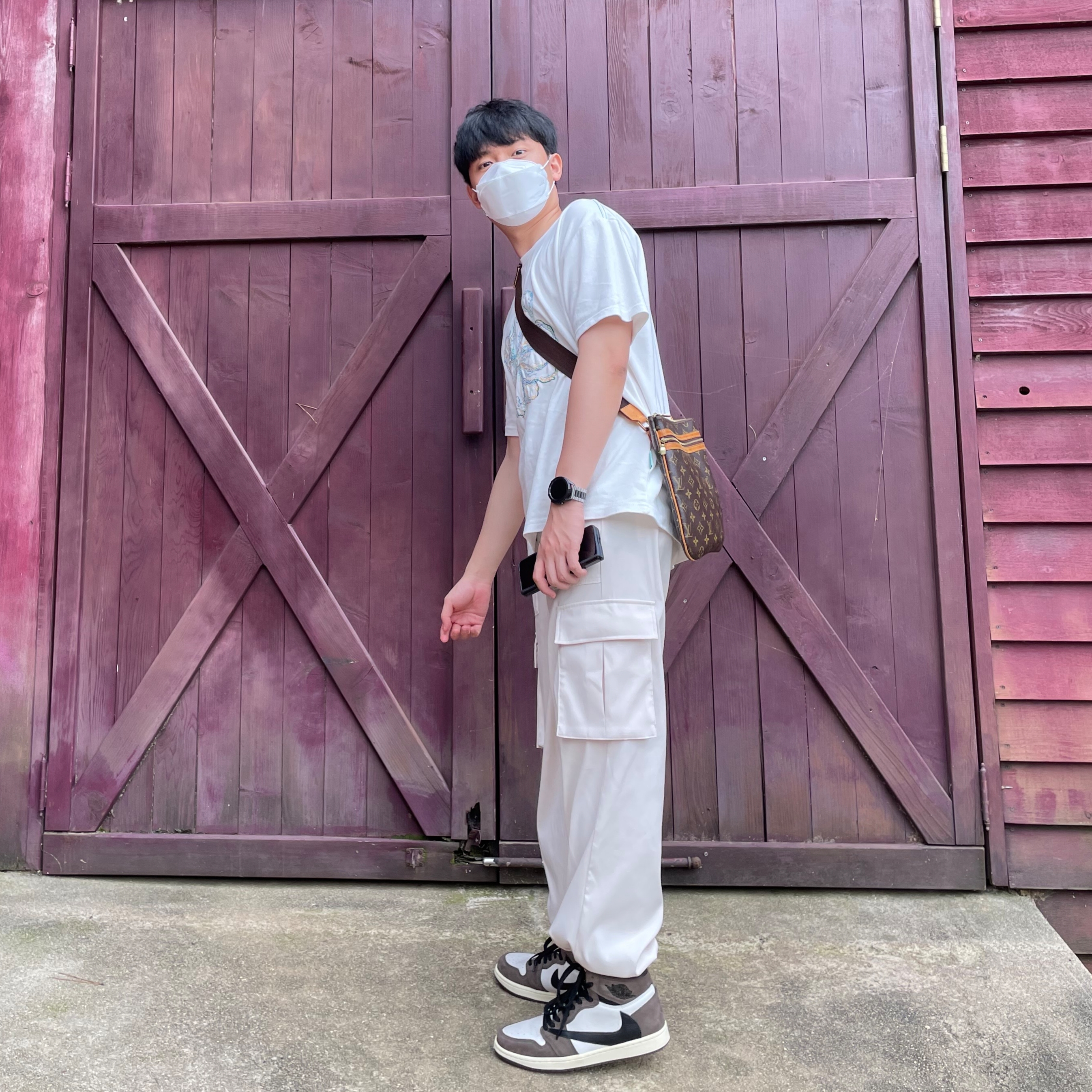 Jordan 1 x Travis Scott Retro High OG SP Mocha 착용 스타일