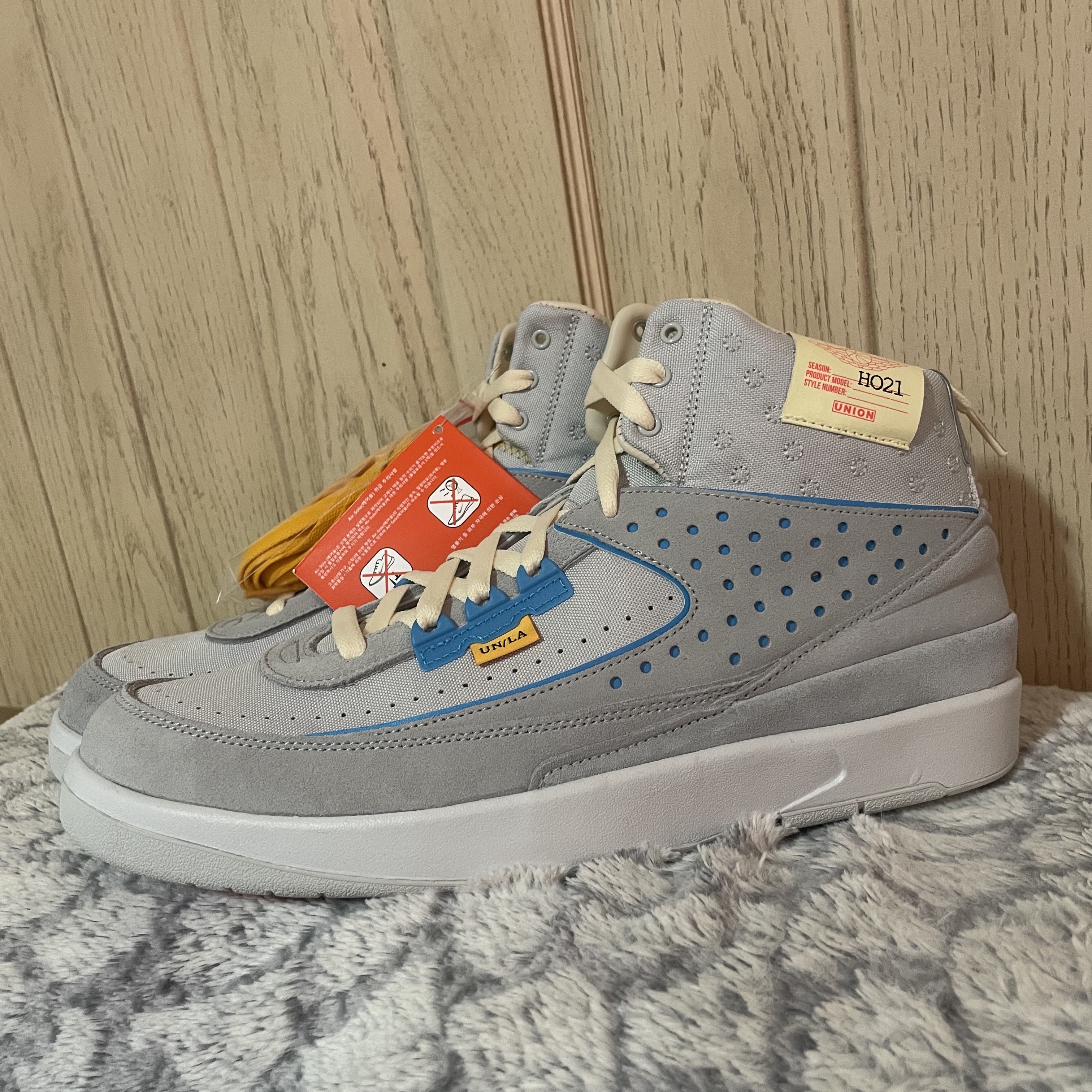 Jordan 2 x Union Retro SP Grey Fog 착용 스타일 - 1