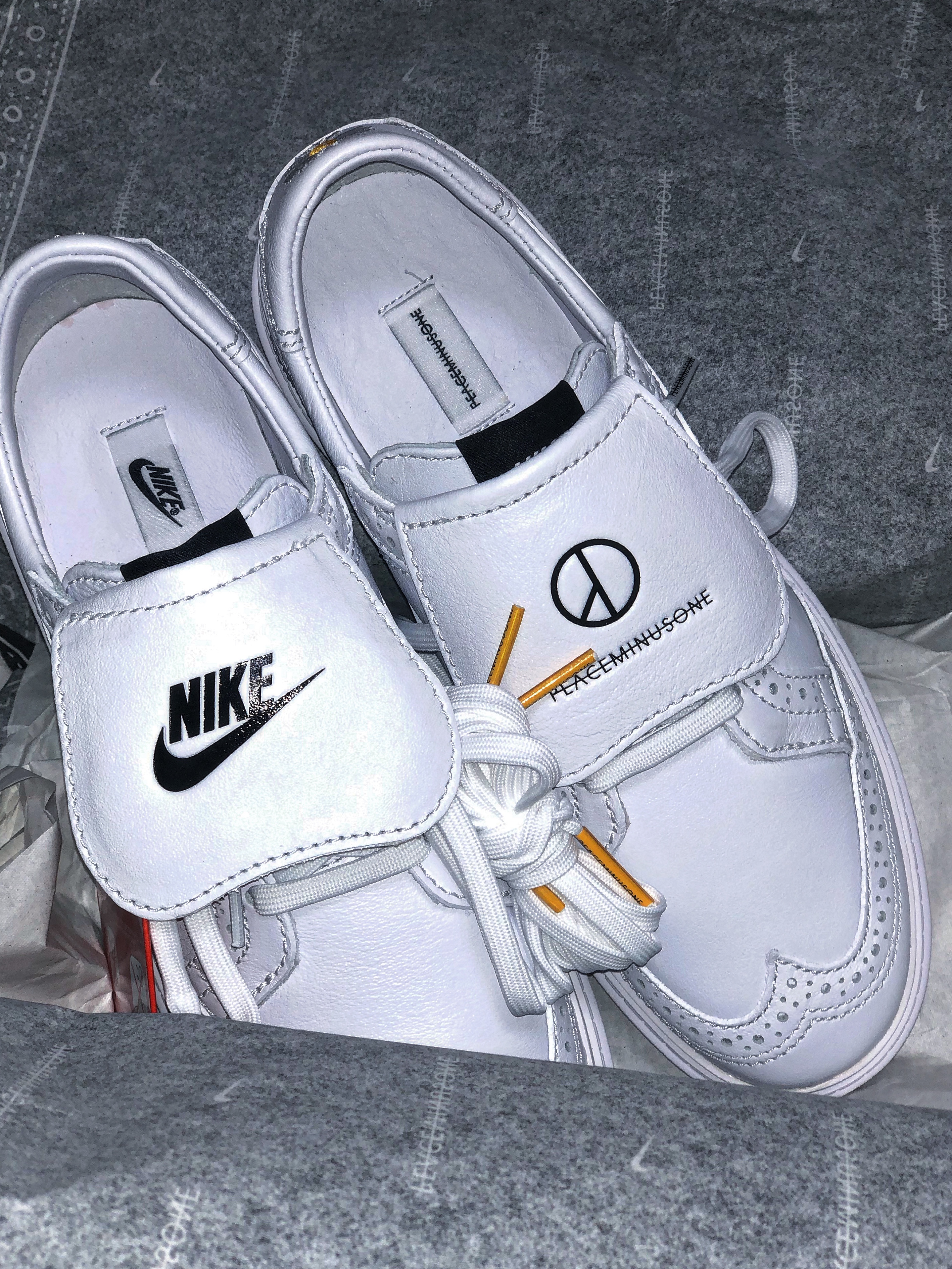 Nike x Peaceminusone Kwondo1 White 착용 스타일 - 3