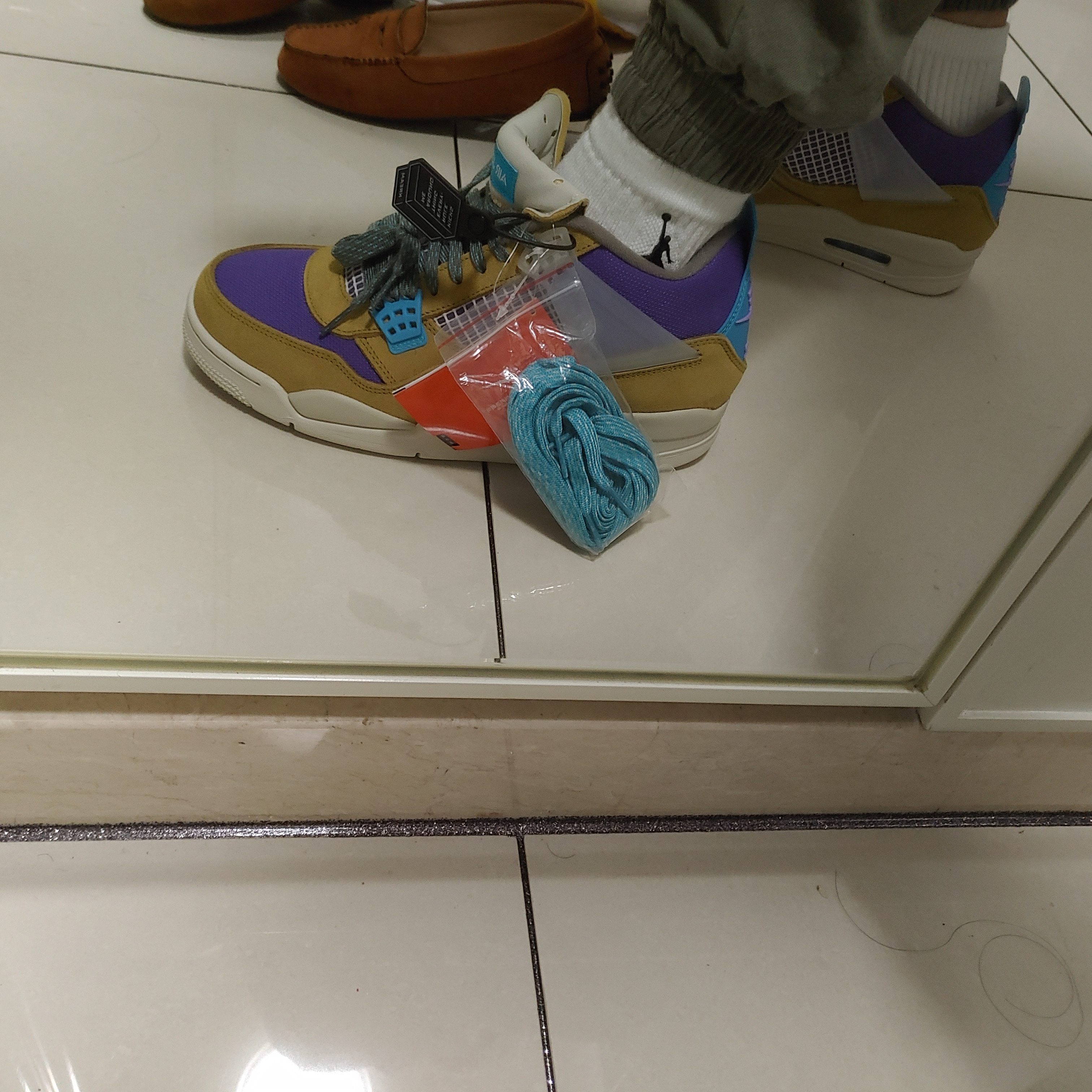 Jordan 4 x Union Retro SP Desert Moss 착용 스타일