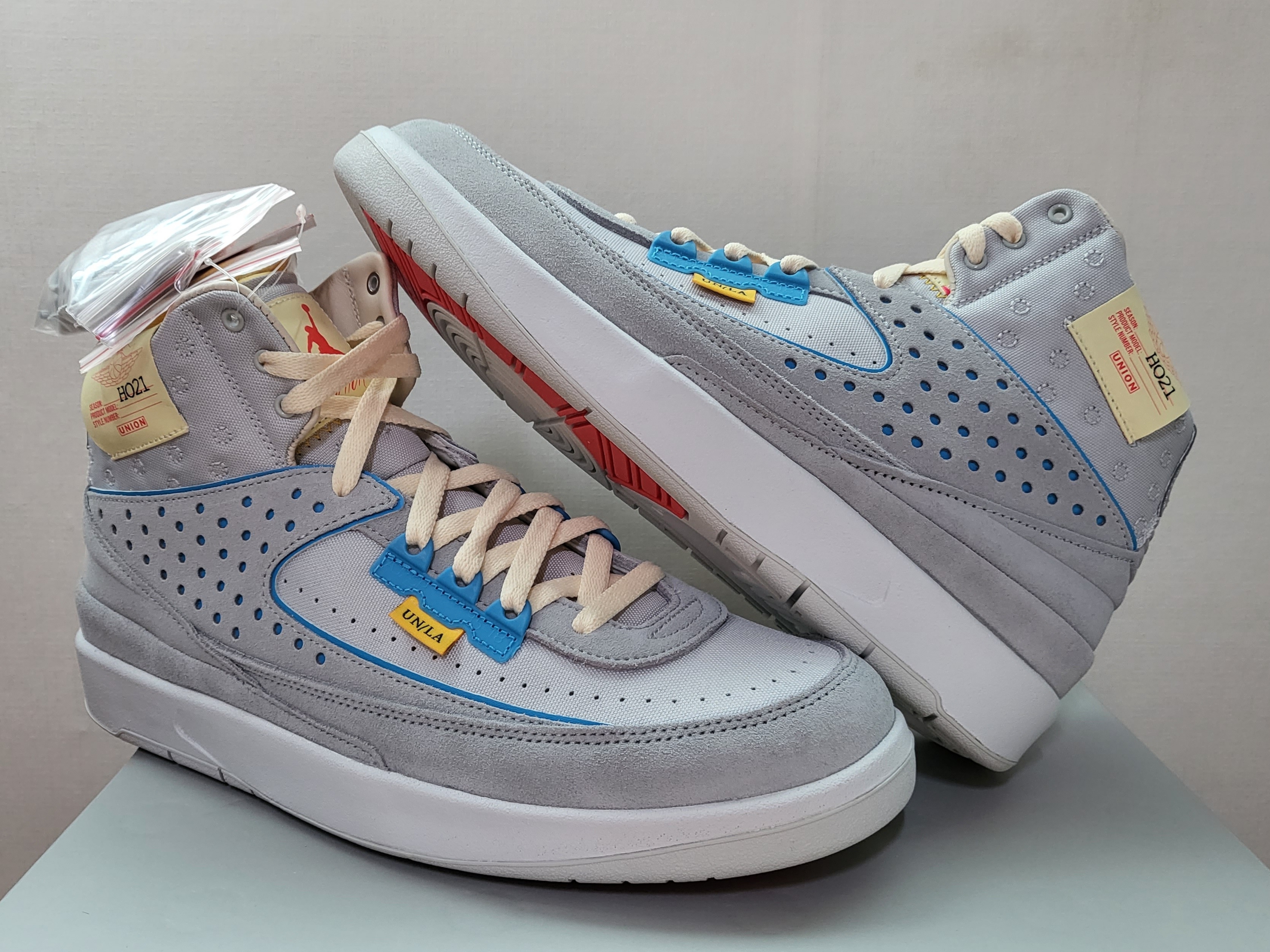 Jordan 2 x Union Retro SP Grey Fog 착용 스타일 - 1