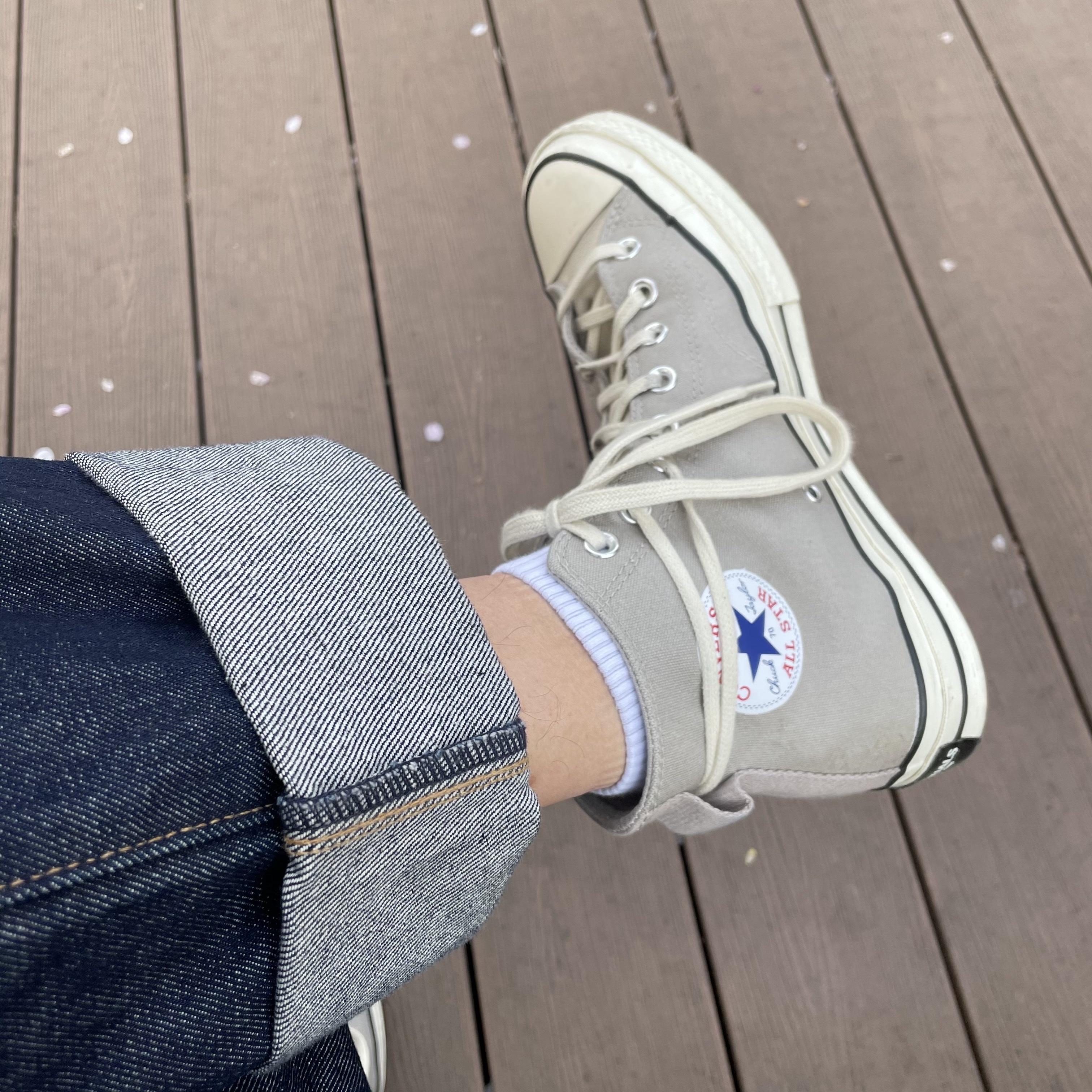 Converse x Fear of God Essentials Chuck 70 Hi Grey 착용 스타일