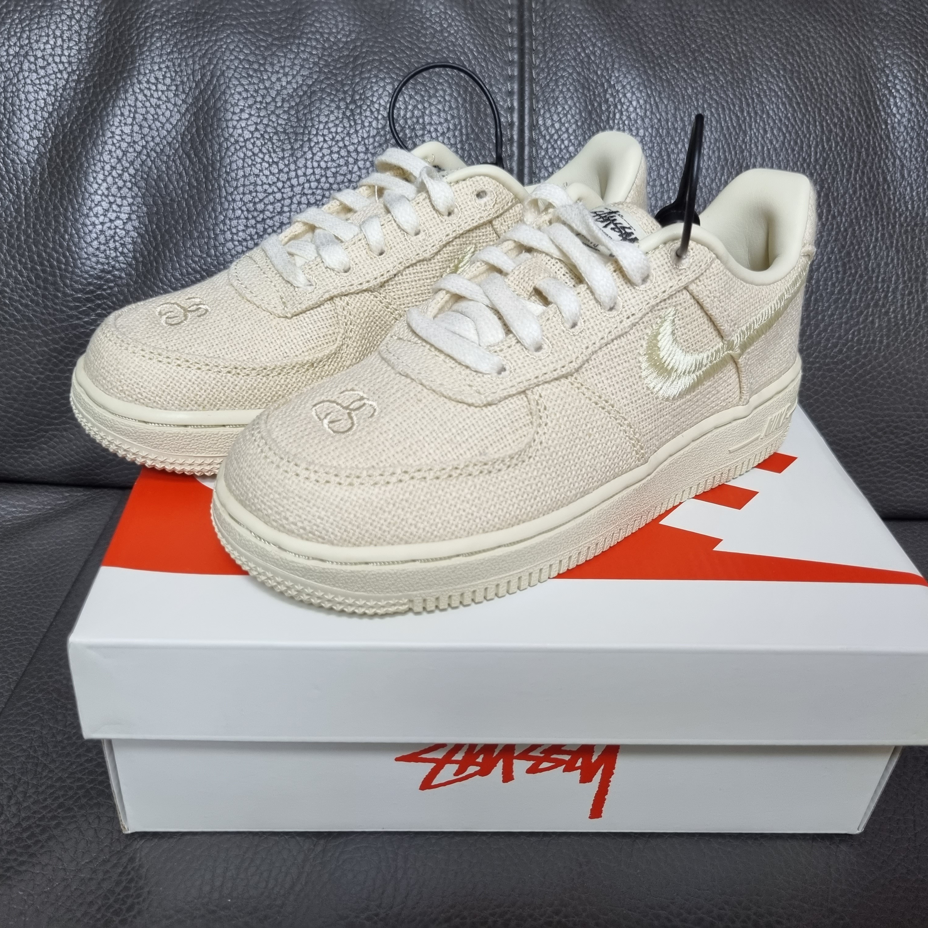 (PS) Nike x Stussy Force 1 Low Fossil 착용 스타일