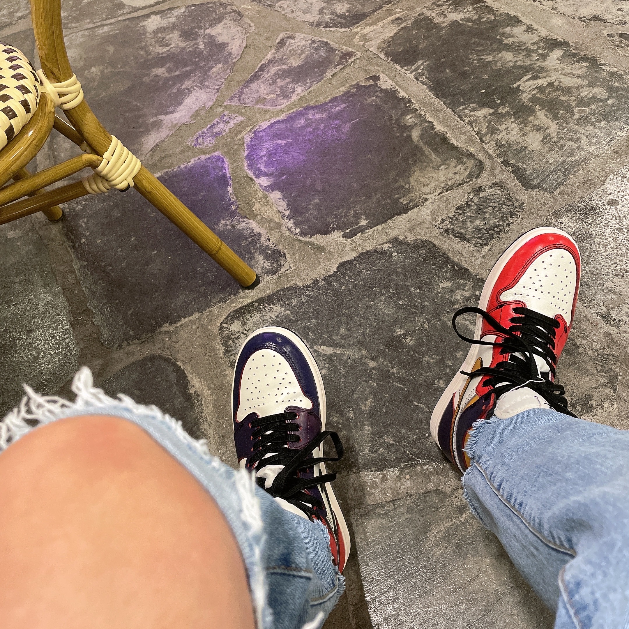 Jordan 1 Retro High OG Defiant SB LA to Chicago 착용 스타일