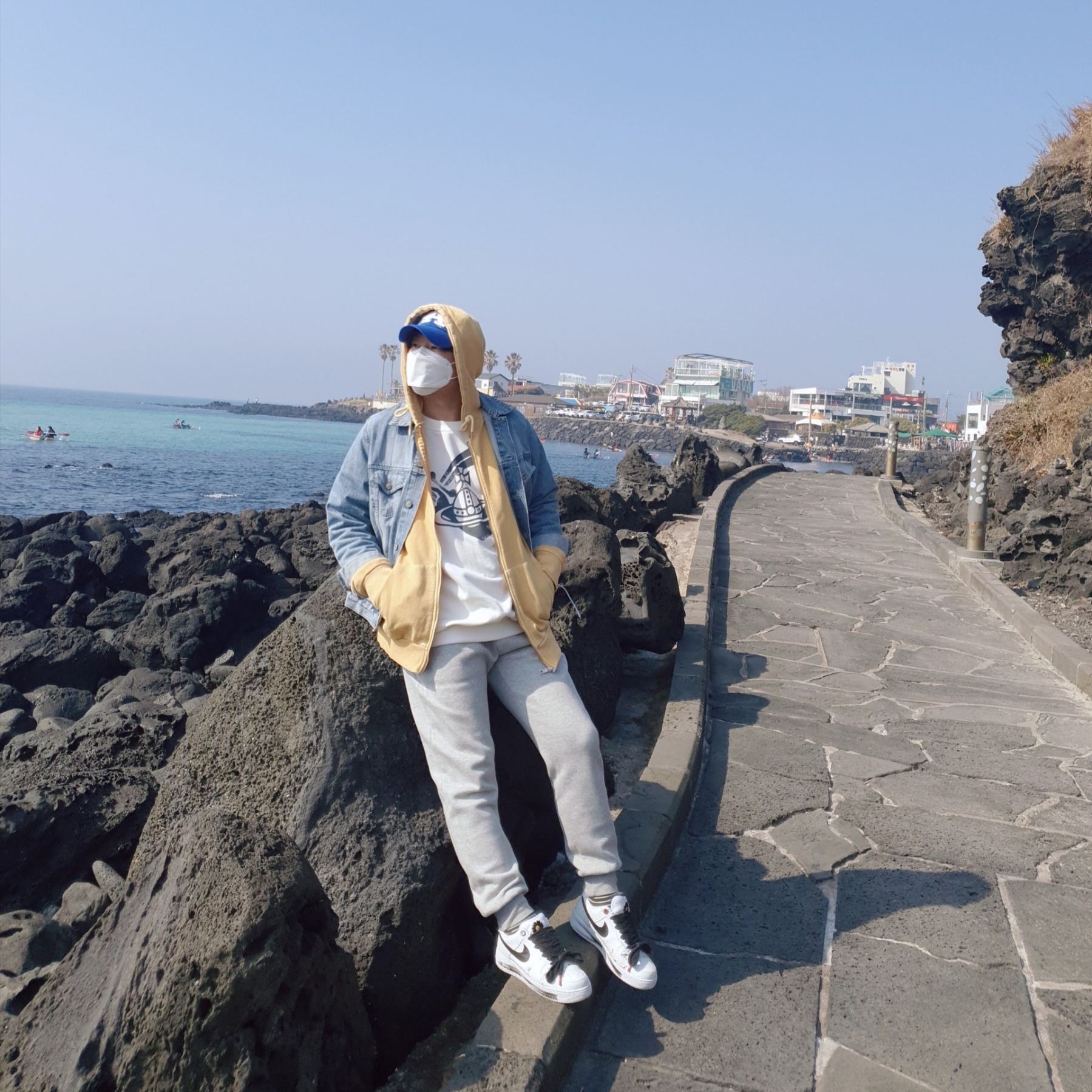 Nike x Peaceminusone Air Force 1 Low Para-Noise 2.0 착용 스타일 - 2