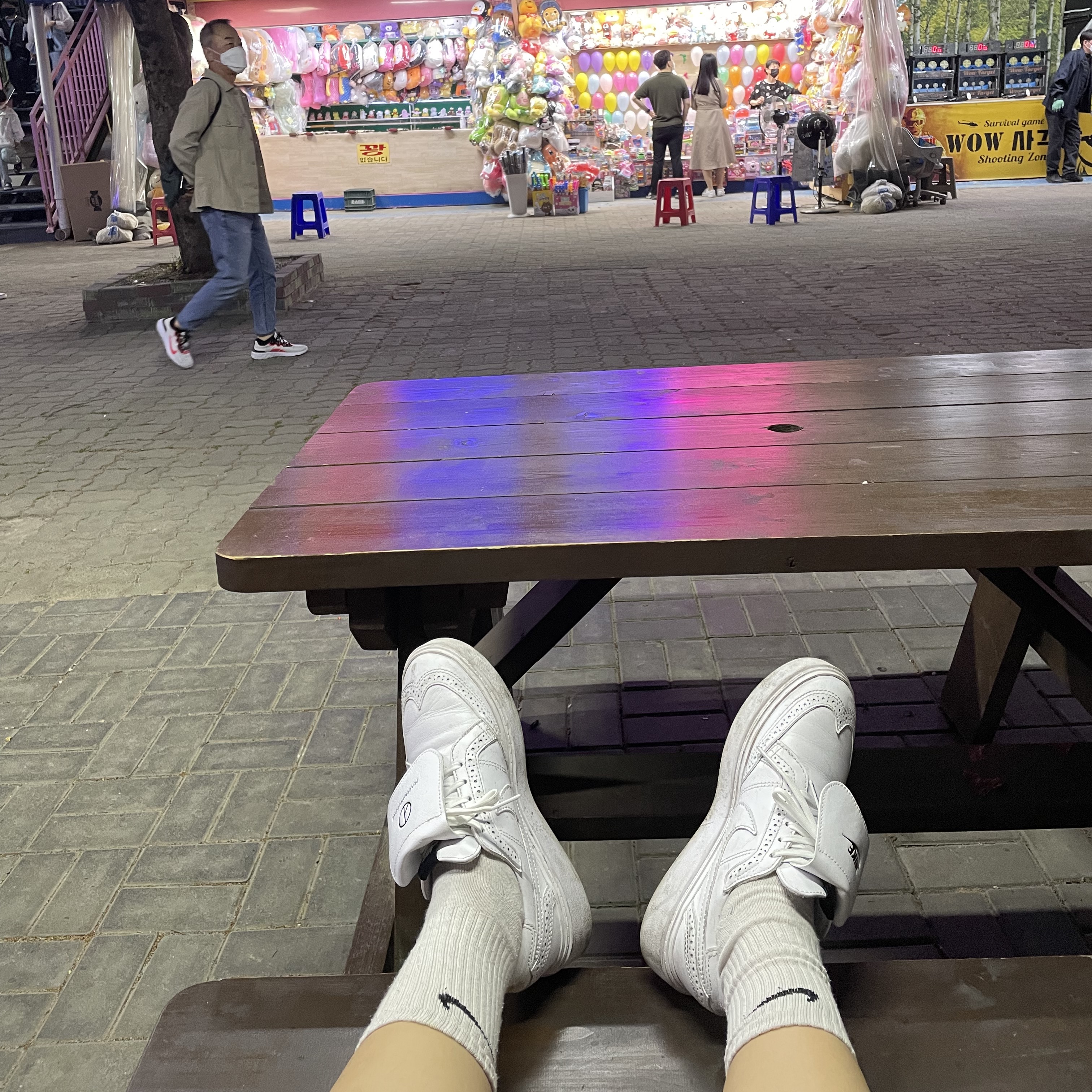 Nike x Peaceminusone Kwondo1 White 착용 스타일