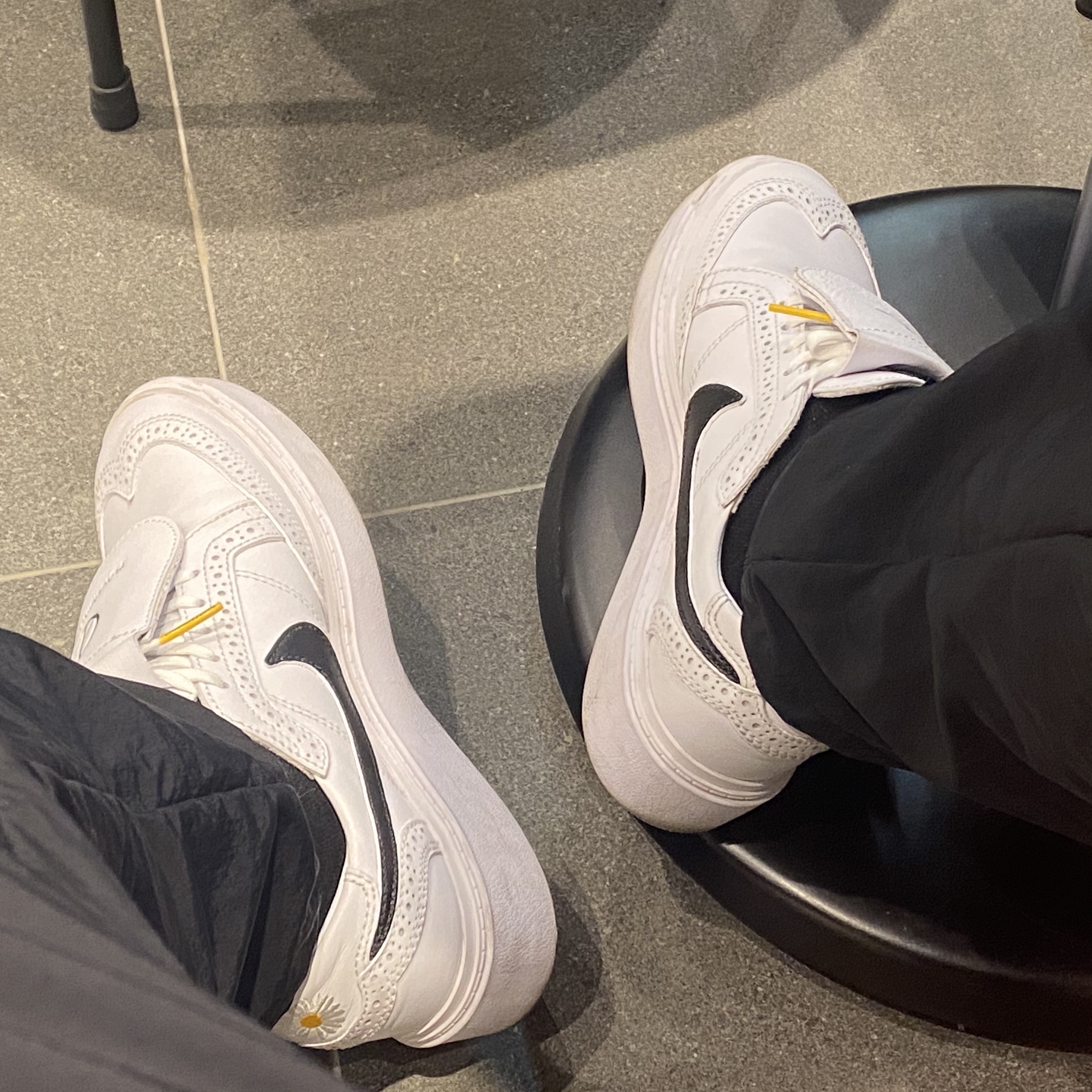 Nike x Peaceminusone Kwondo1 White 착용 스타일 - 1