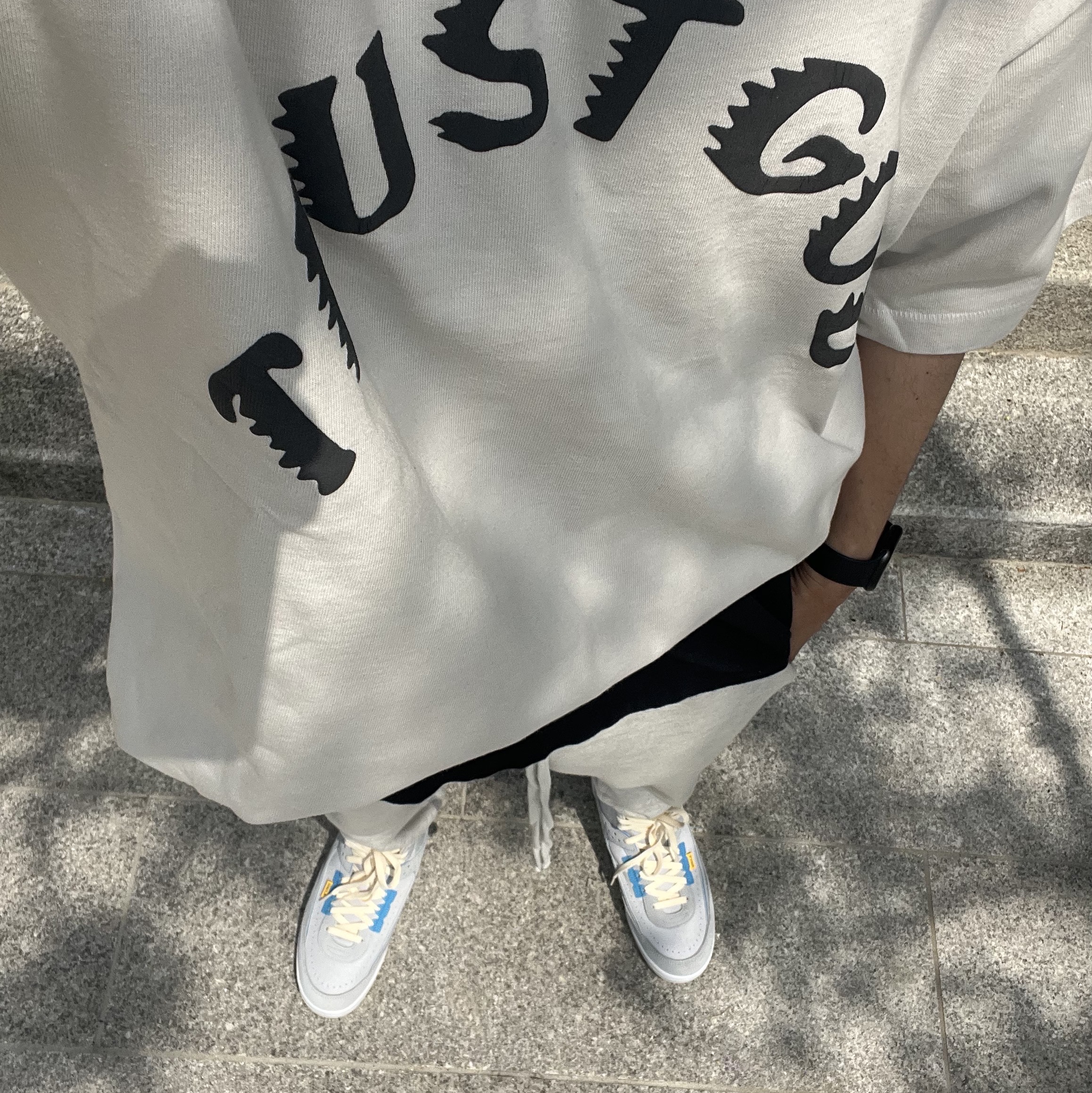 Jordan 2 x Union Retro SP Grey Fog 착용 스타일 - 4