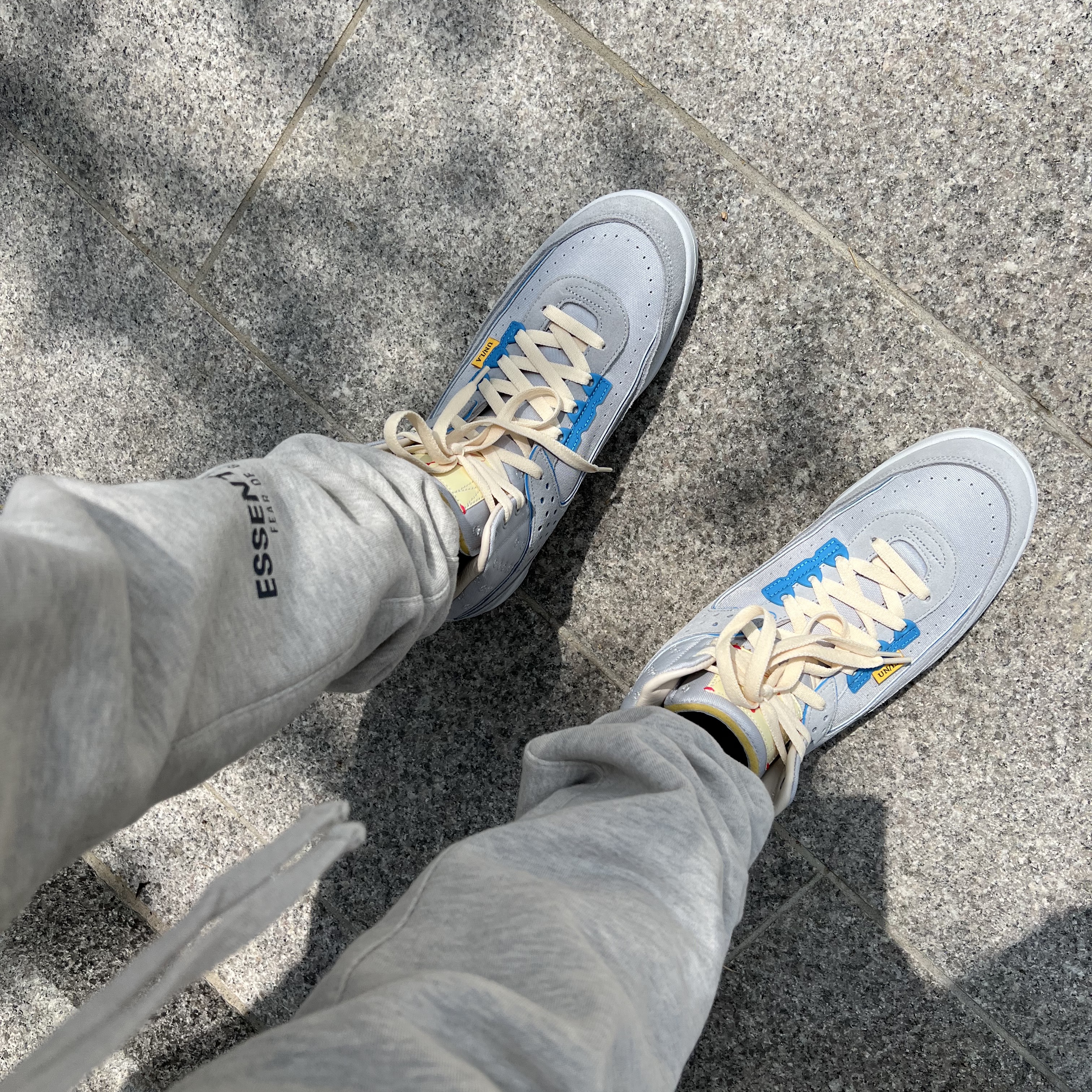 Jordan 2 x Union Retro SP Grey Fog 착용 스타일 - 5