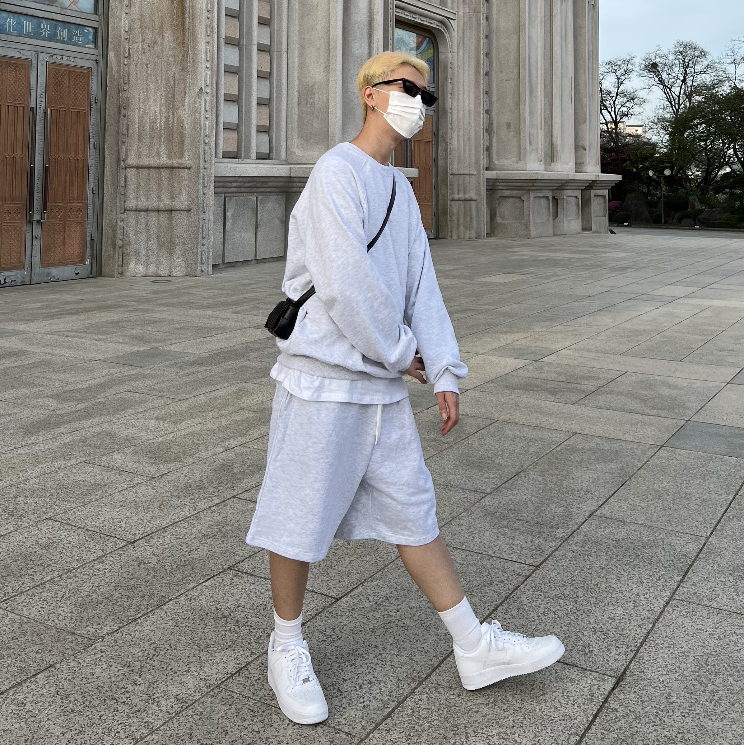 Nike Air Force 1 '07 Low White 착용 스타일 - 2
