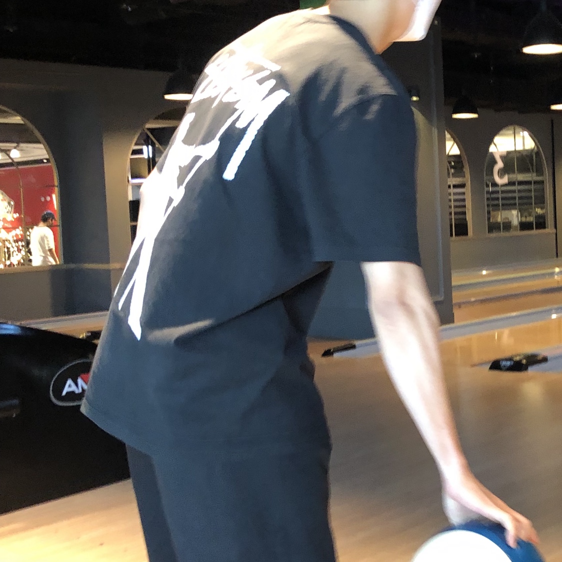 Stussy Painter Dyed T-Shirt Black, Supreme Utility Pouch Black - 19SS 착용 스타일 - 2