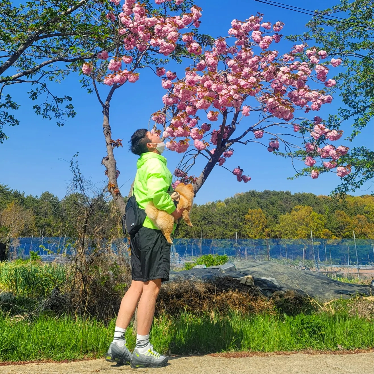 Nike Air Max 95 OG Neon Yellow 2020 착용 스타일 - 1