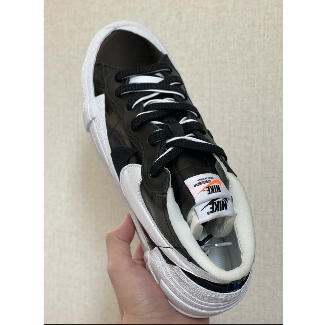 Nike x Sacai Blazer Low Black Patent Leather 착용 스타일