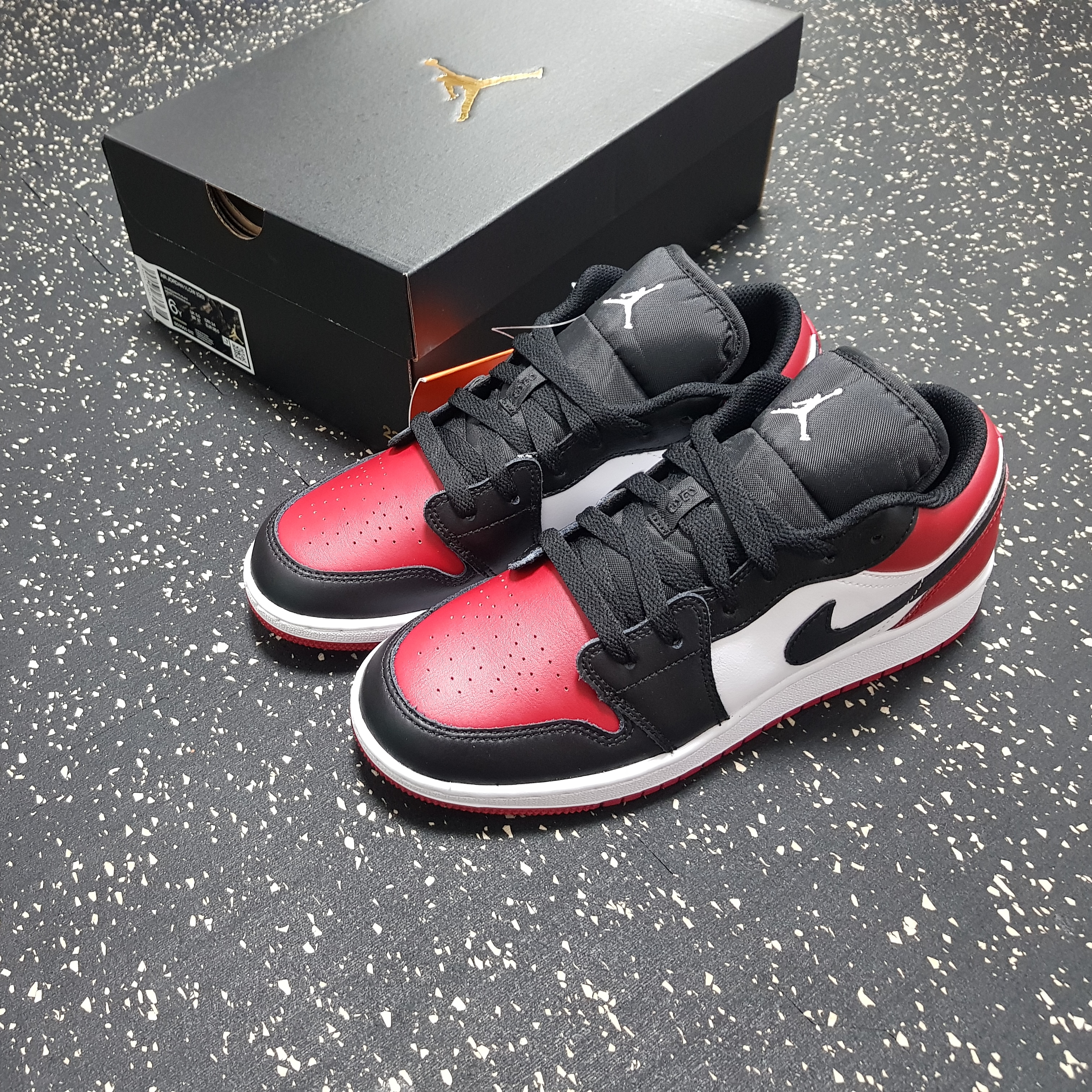 (GS) Jordan 1 Low Bred Toe 착용 스타일