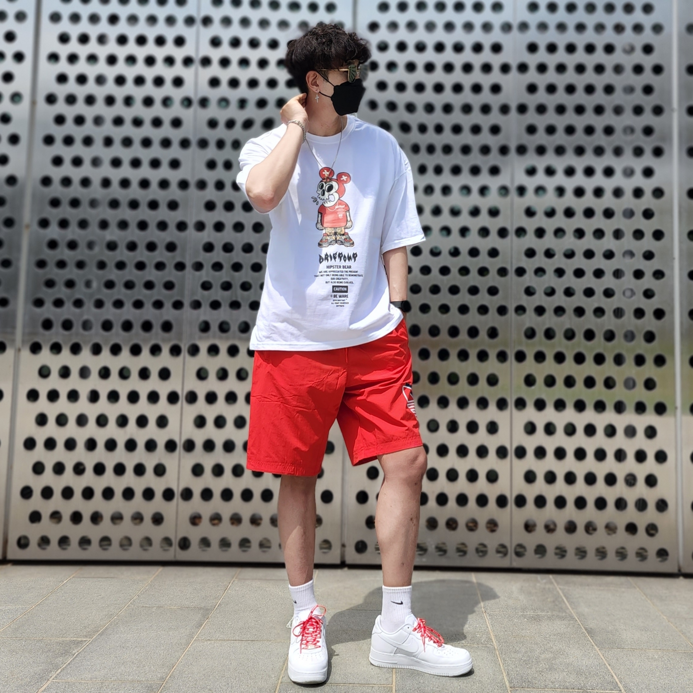 Nike x Supreme Air Force 1 Low White, Nike Starting Five Jacket Black - Asia 착용 스타일 - 3