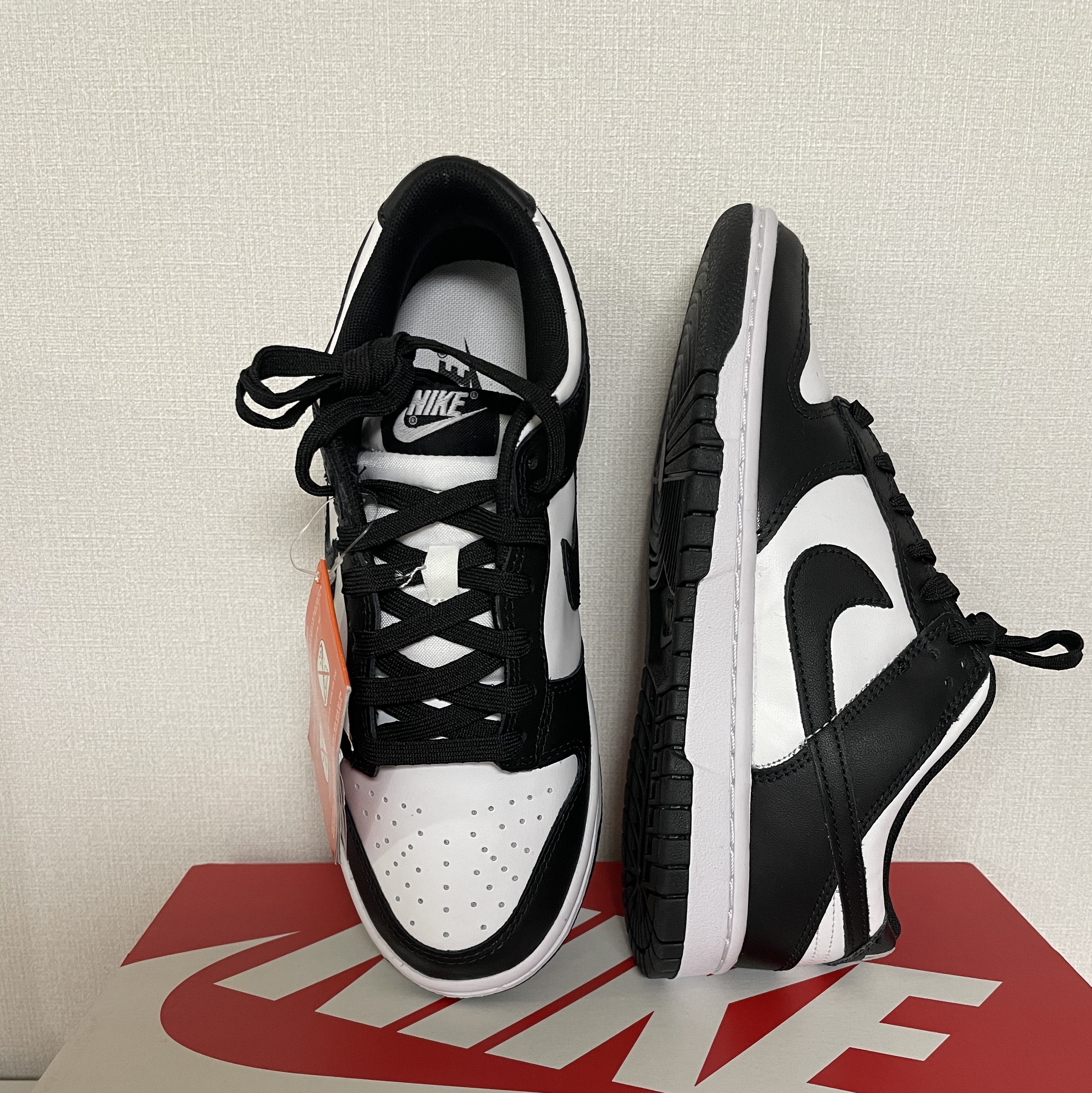 Nike Dunk Low Retro Black, (GS) Nike Dunk Low Black 착용 스타일 - 1