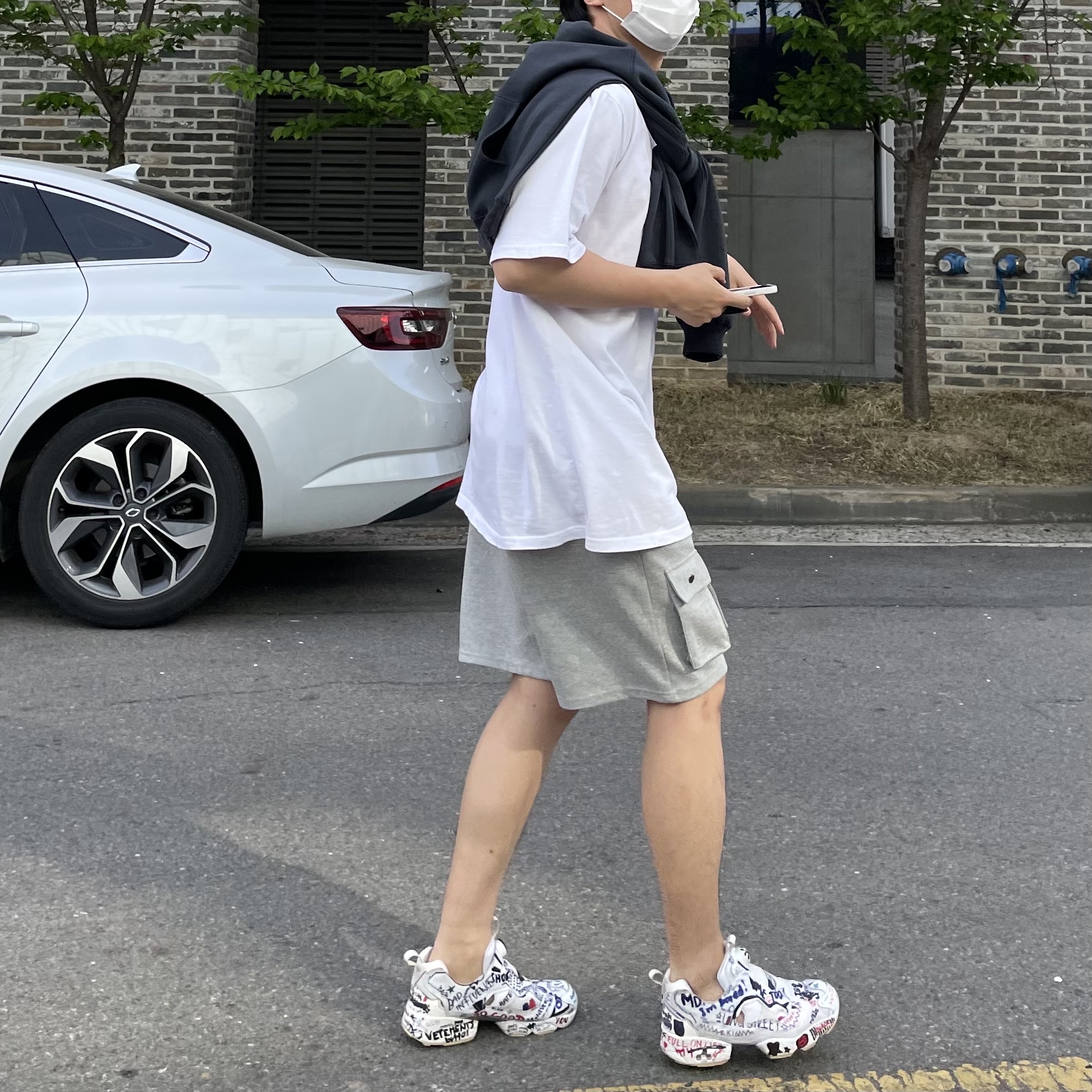Reebok x Vetements Instapump Fury Doodle 착용 스타일