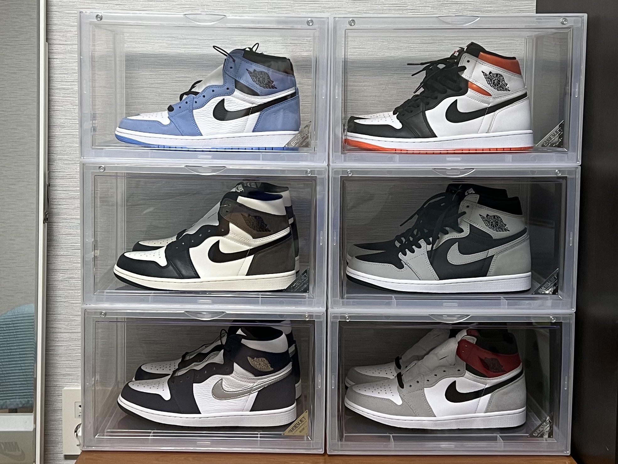 Jordan 1 Retro High OG University Blue, Jordan 1 Retro High OG Electro Orange 착용 스타일