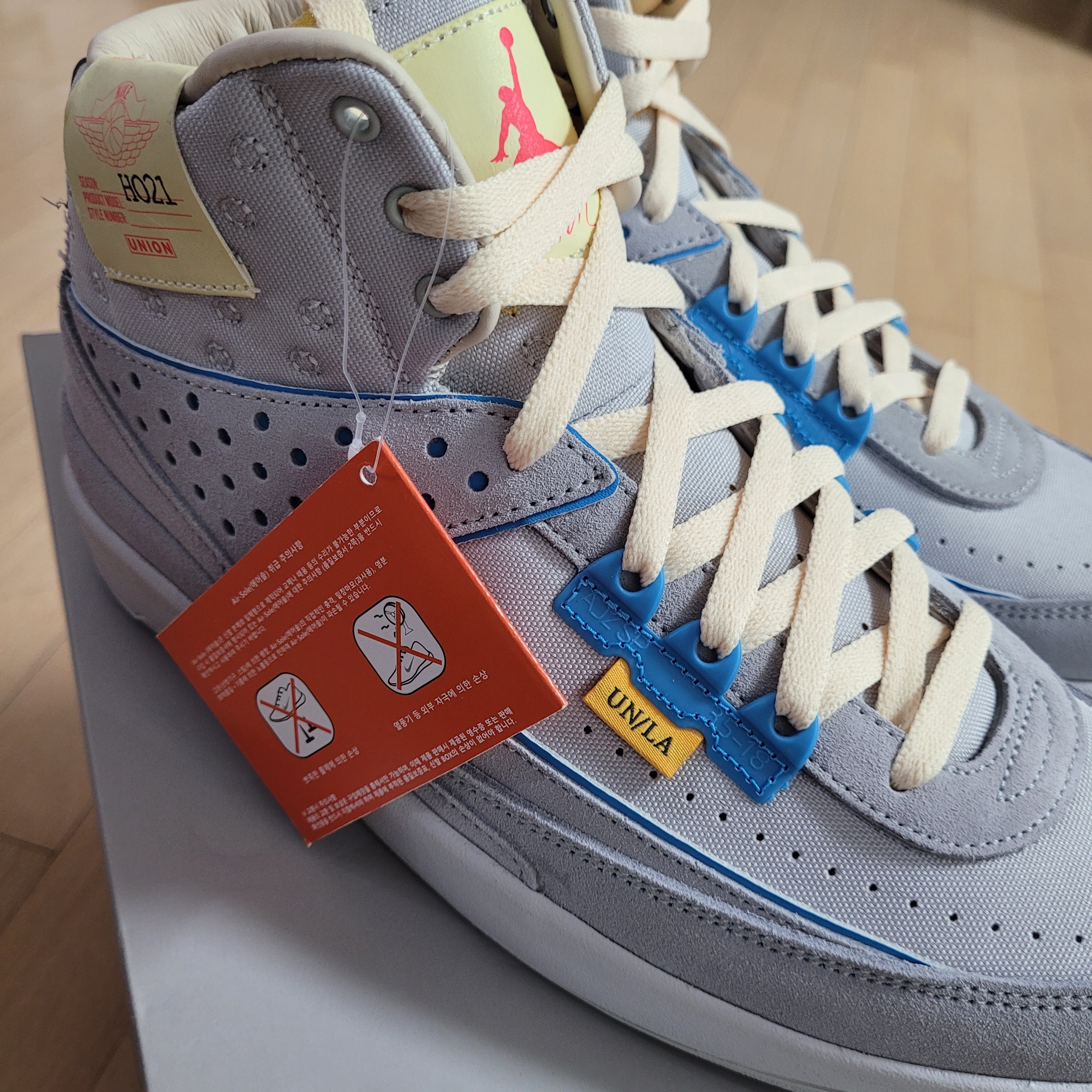Jordan 2 x Union Retro SP Grey Fog 착용 스타일 - 2