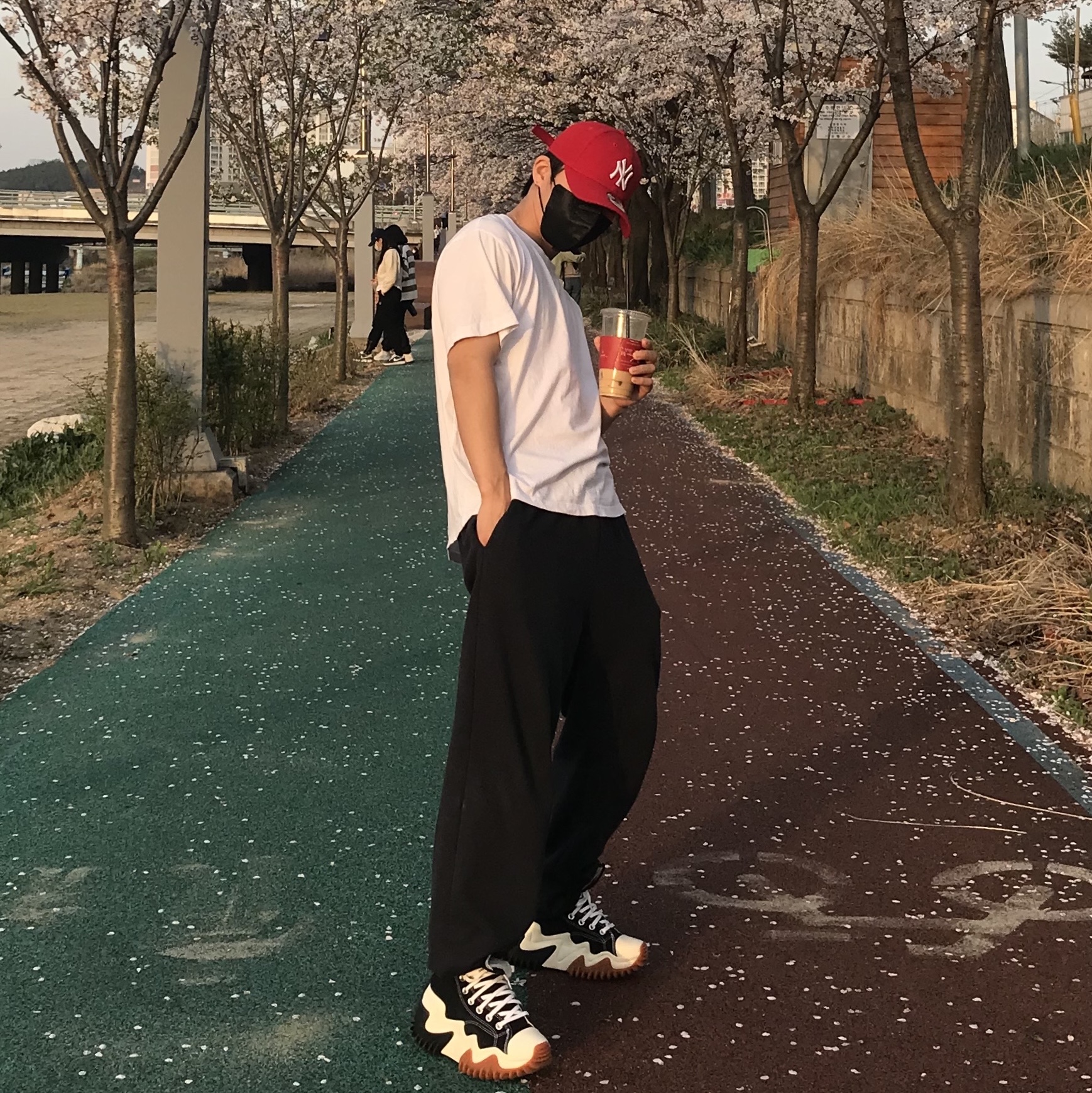 Converse Run Star Motion High Black 착용 스타일
