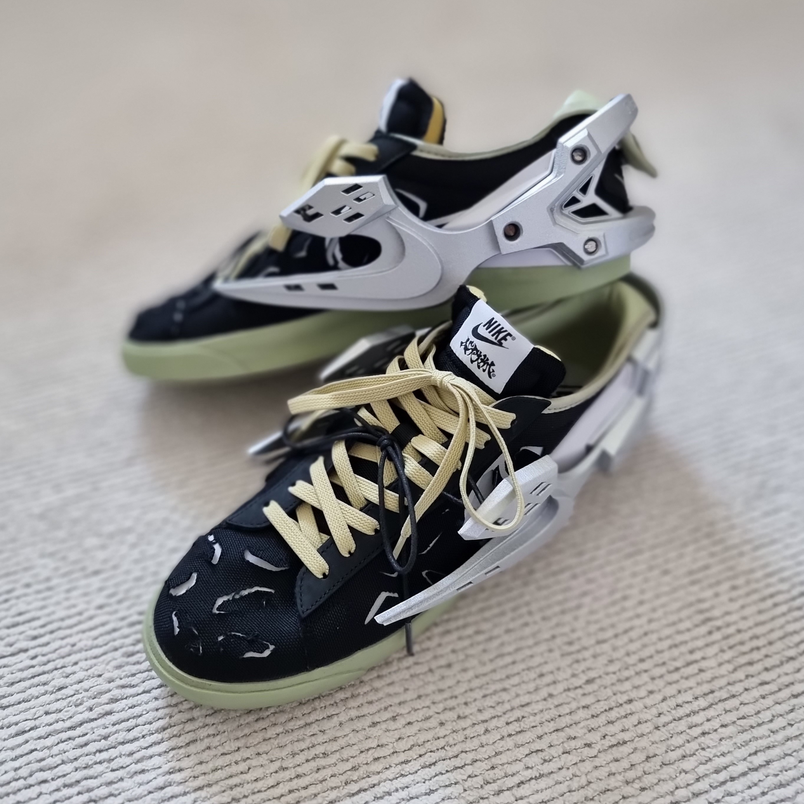 Nike x Acronym Blazer Low Black 착용 스타일 - 3