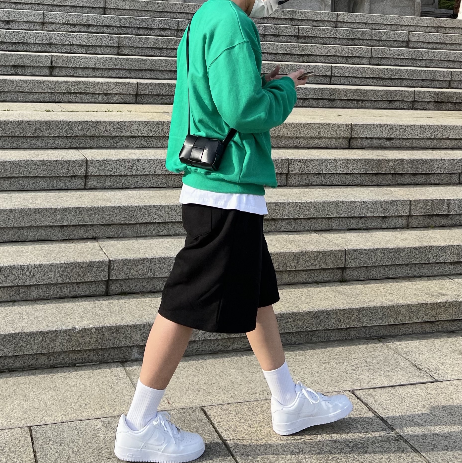 Nike Air Force 1 '07 Low White 착용 스타일 - 2