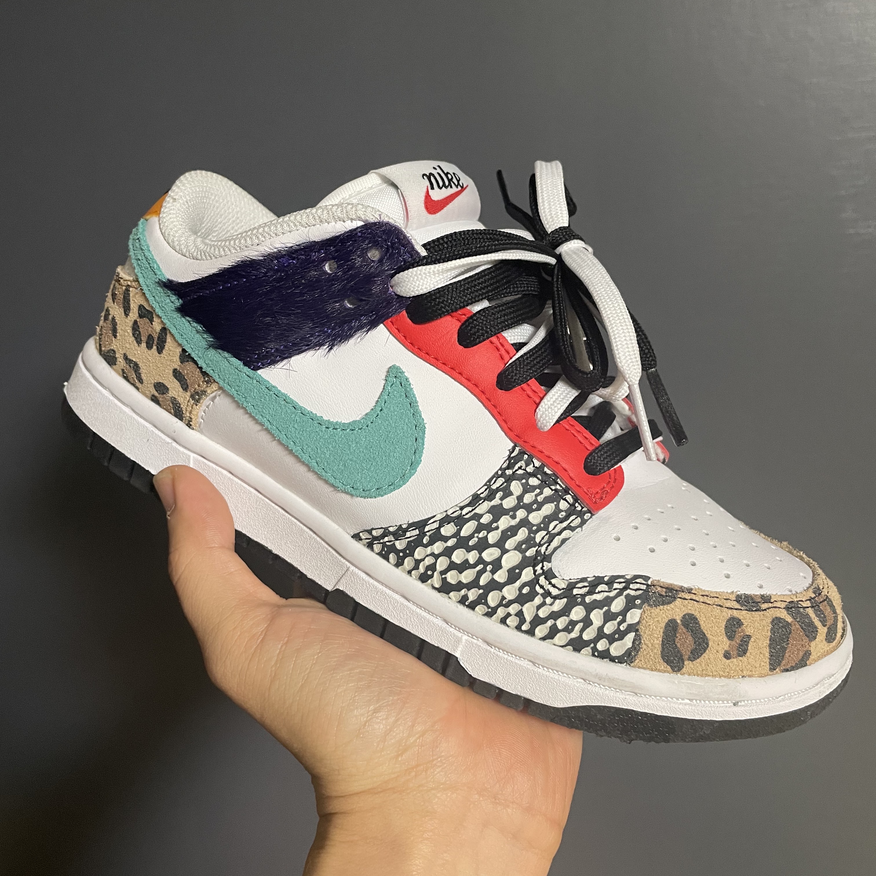 (W) Nike Dunk Low SE Patchwork 착용 스타일
