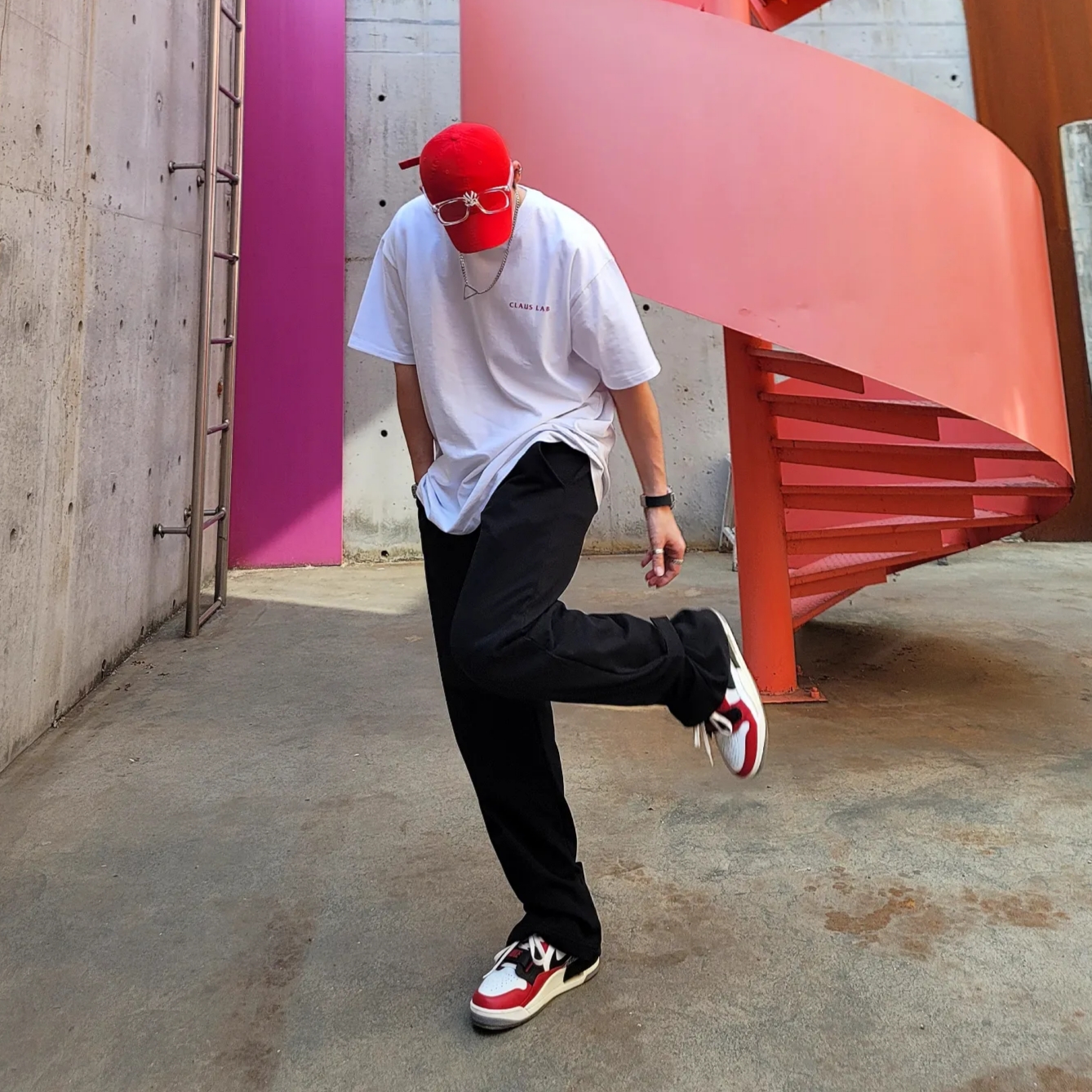 Jordan Legacy 312 Low Chicago 2019 착용 스타일 - 3