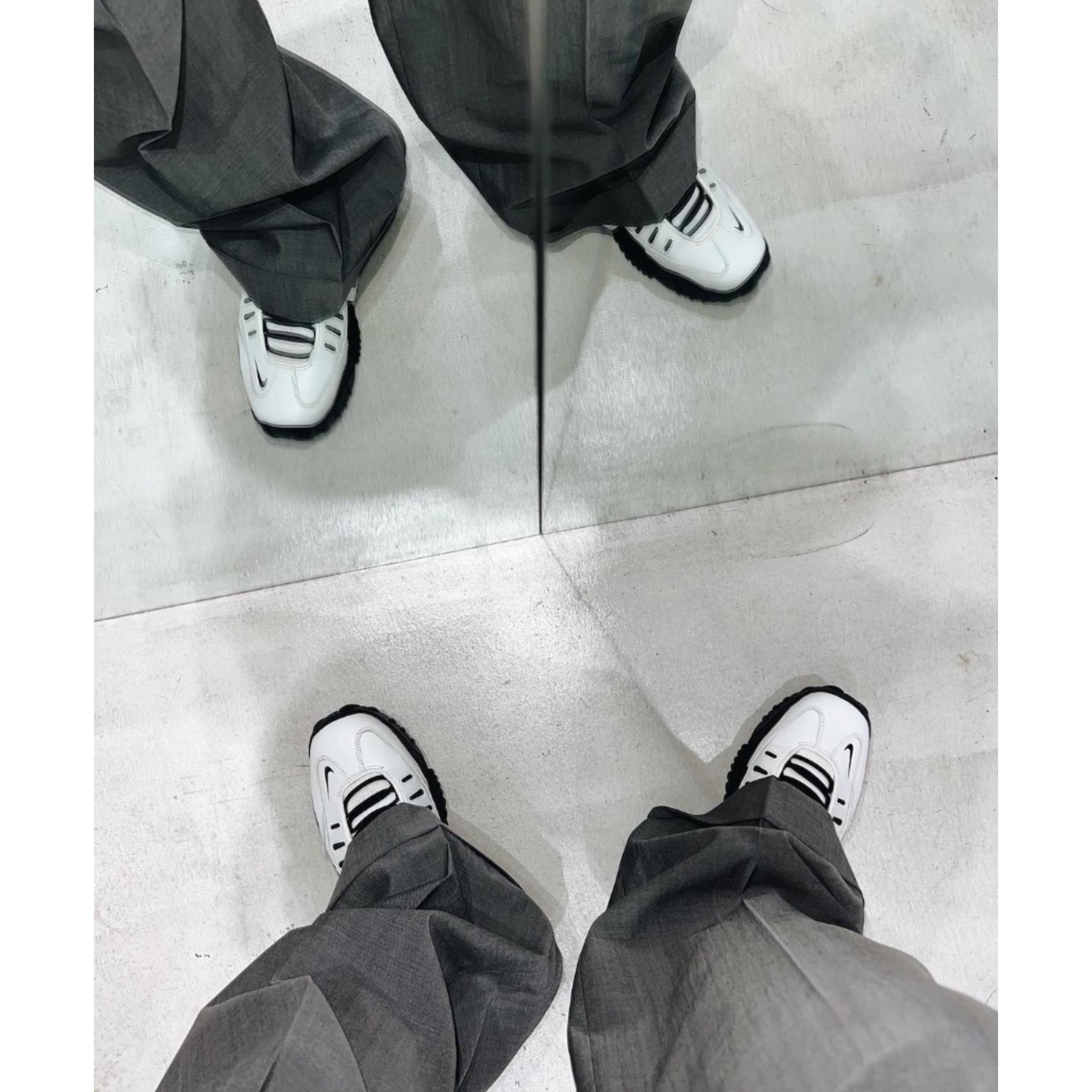 Nike x Ambush Air Adjust Force SP Black and Psychic Purple, Nike x Ambush Air Adjust Force SP Summit White and Black 착용 스타일 - 3