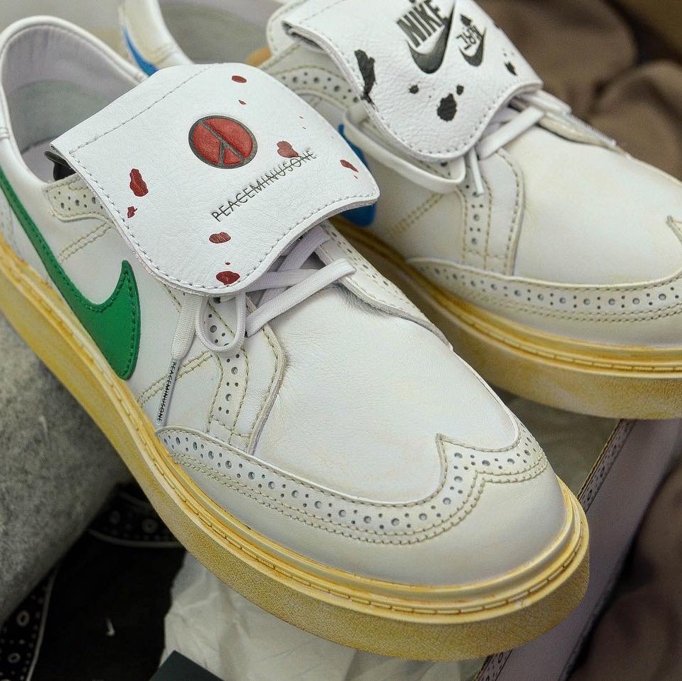 Nike x Peaceminusone Kwondo1 White 착용 스타일 - 2