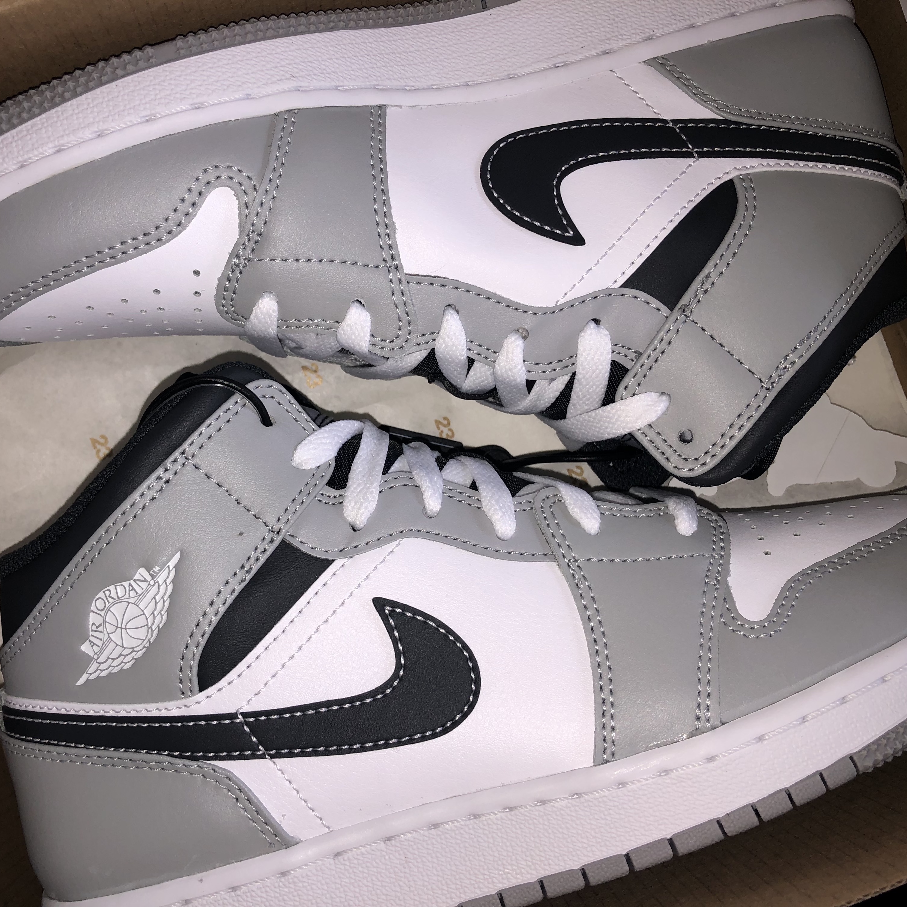 (GS) Jordan 1 Mid Light Smoke Grey Anthracite 착용 스타일