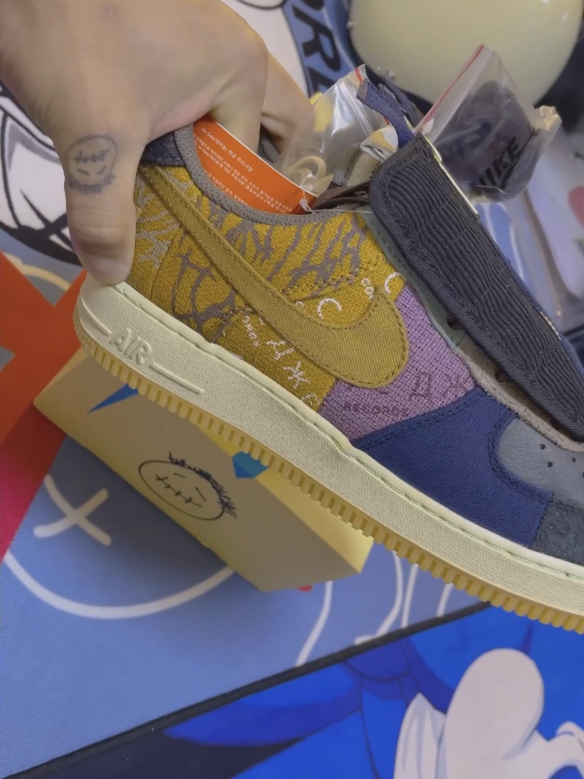 Nike x Travis Scott Air Force 1 Low Cactus Jack 착용 스타일