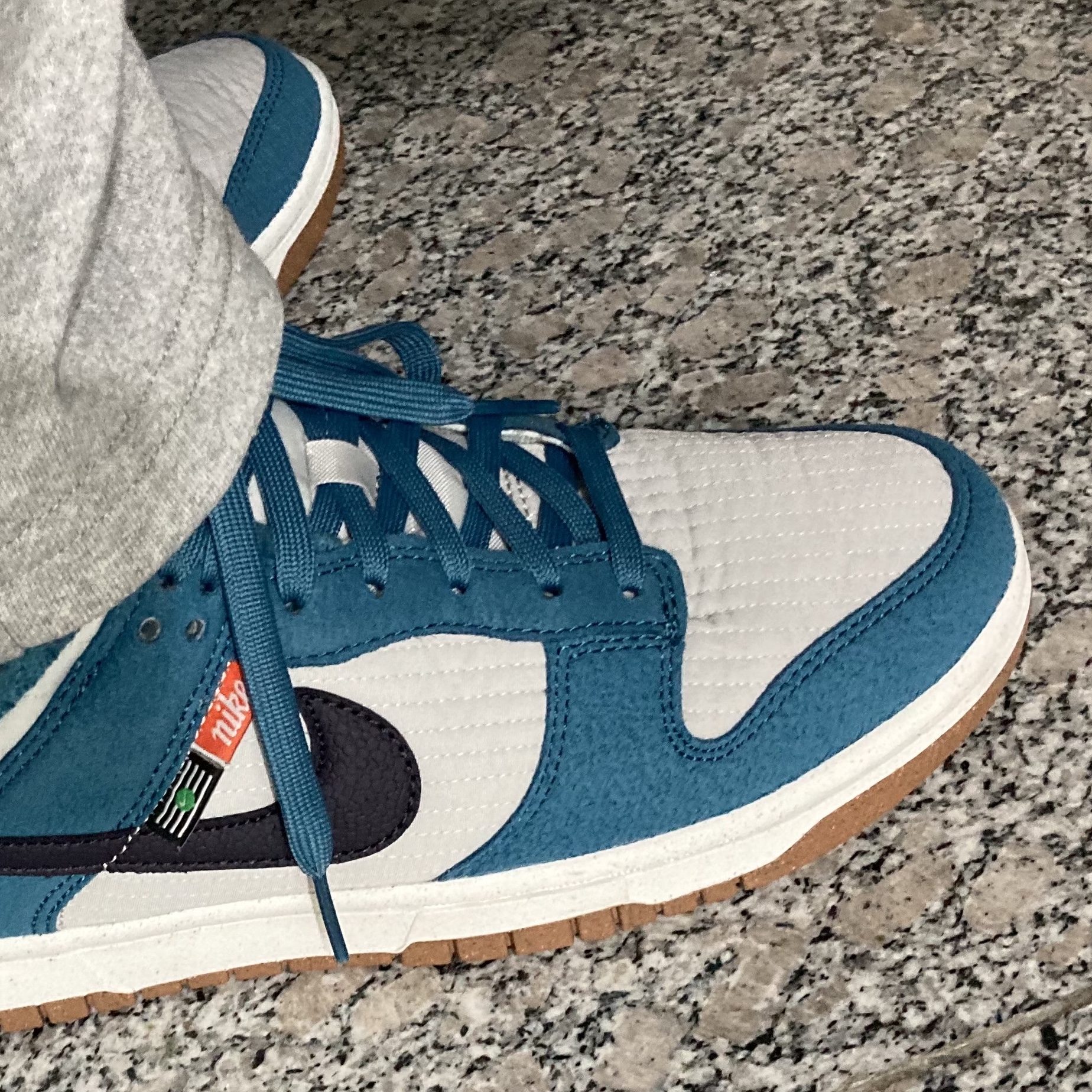 Nike Dunk Low Retro Next Nature Riftblue 착용 스타일 - 2