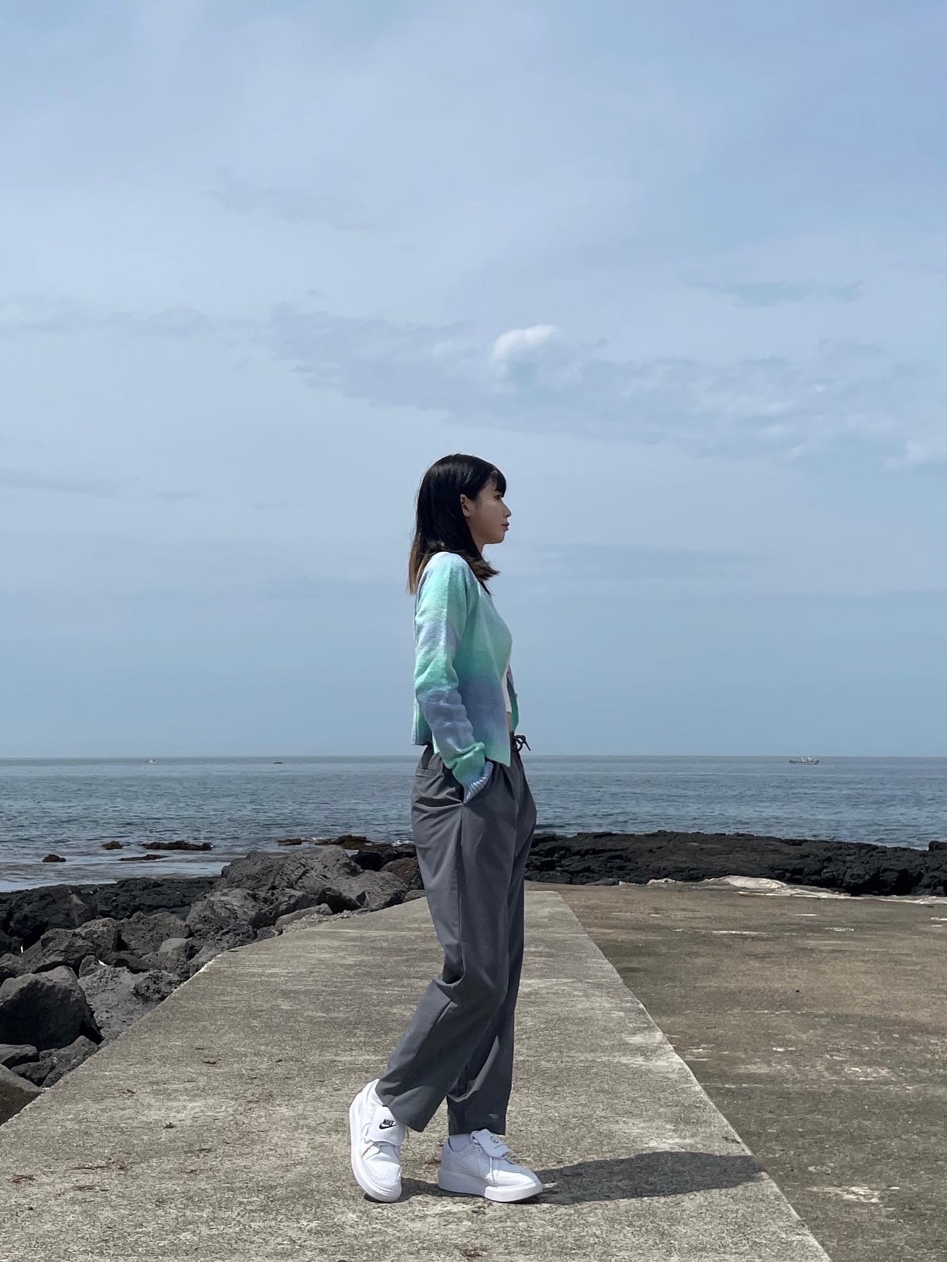 Nike x Peaceminusone Kwondo1 White 착용 스타일 - 5