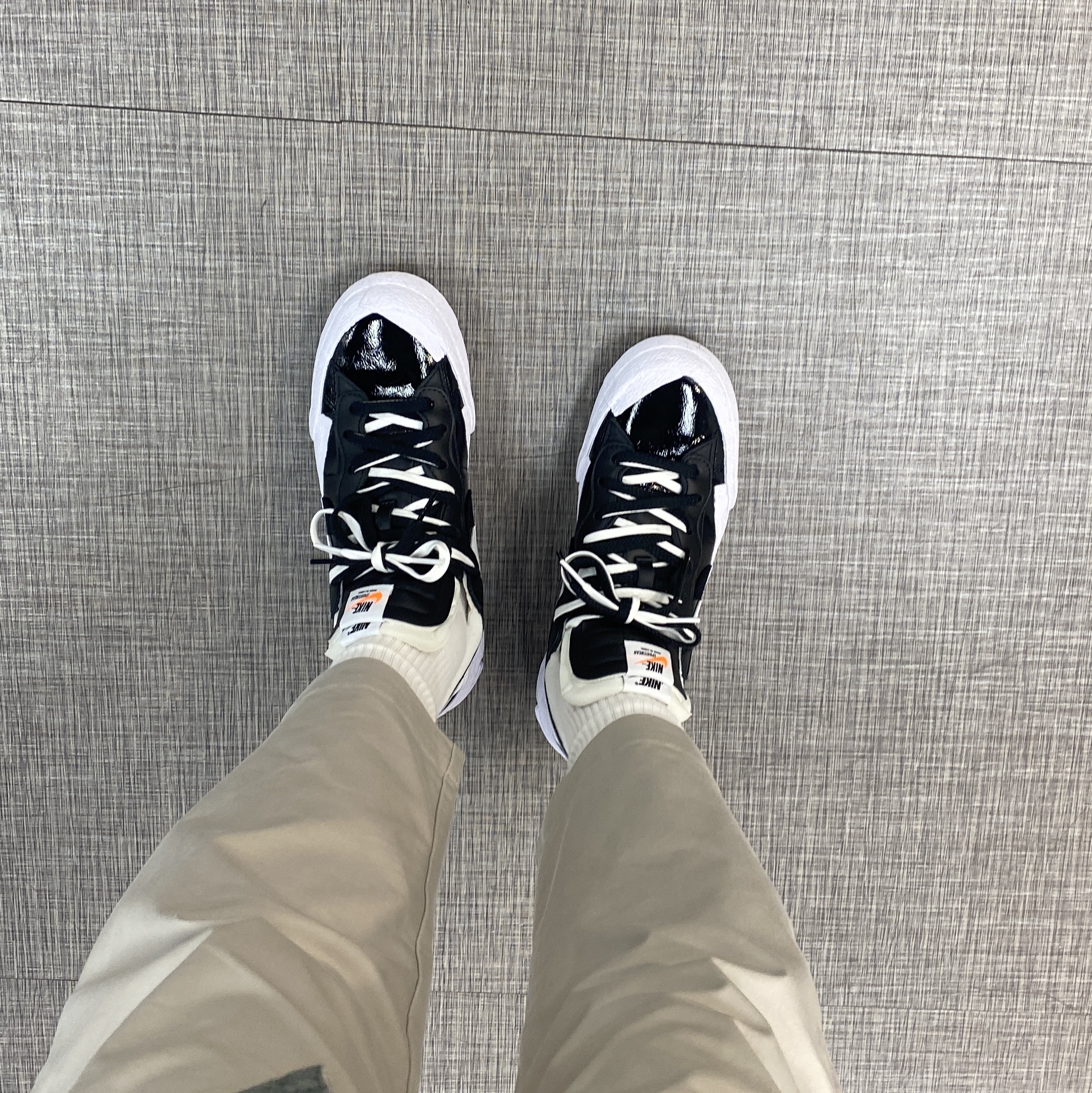 Nike x Sacai Blazer Low Iron Grey 착용 스타일
