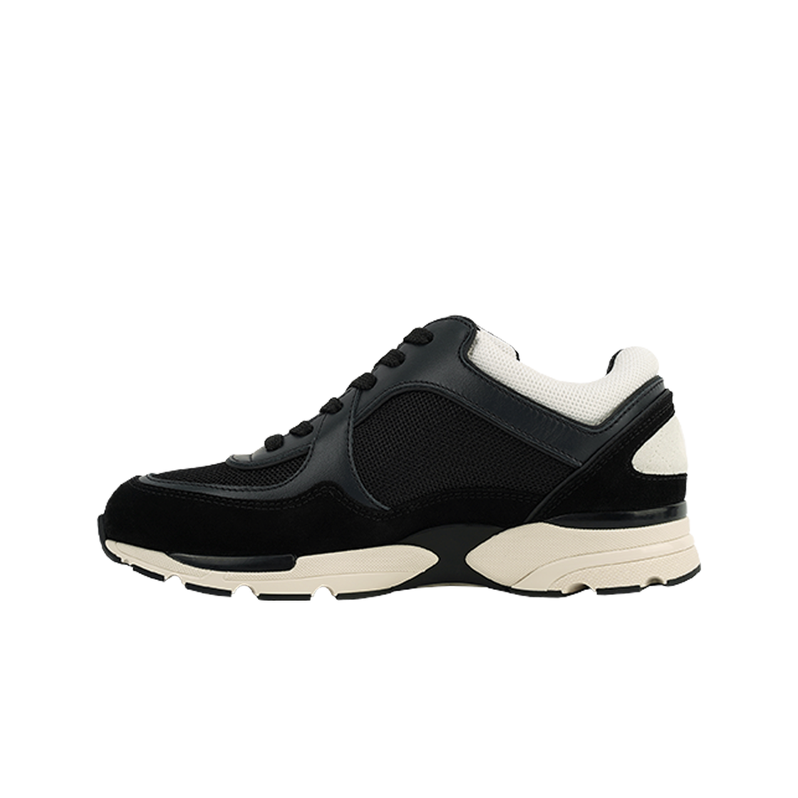 (W) 샤넬 스니커즈 메쉬 스웨이드 카프스킨 & 네이비 블랙((W) Chanel Sneakers Mesh Suede Calfskin & Navy Black) - 2
