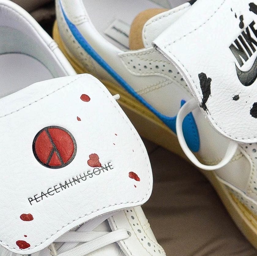 Nike x Peaceminusone Kwondo1 White 착용 스타일 - 3