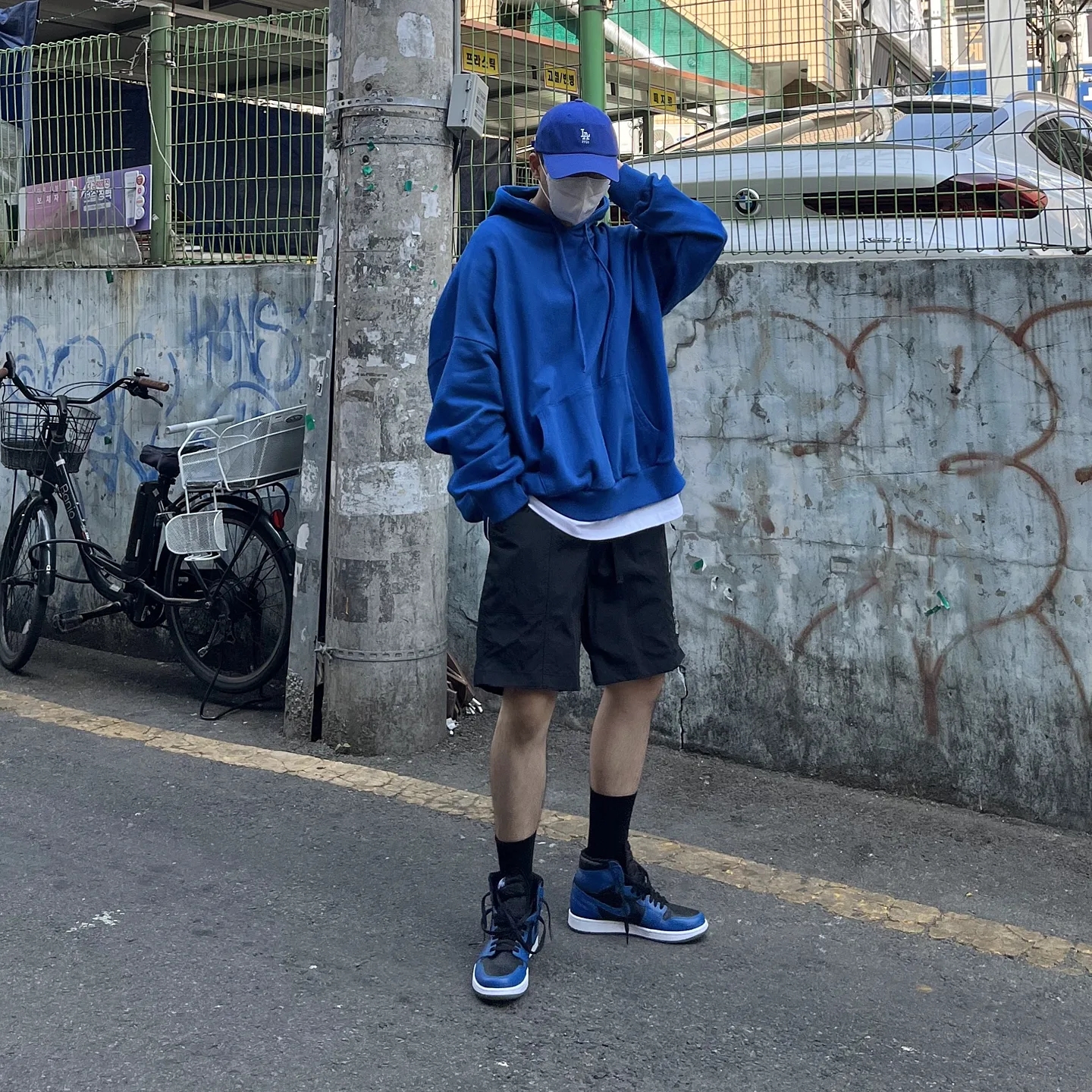 Jordan 1 Retro High OG Dark Marina Blue 착용 스타일