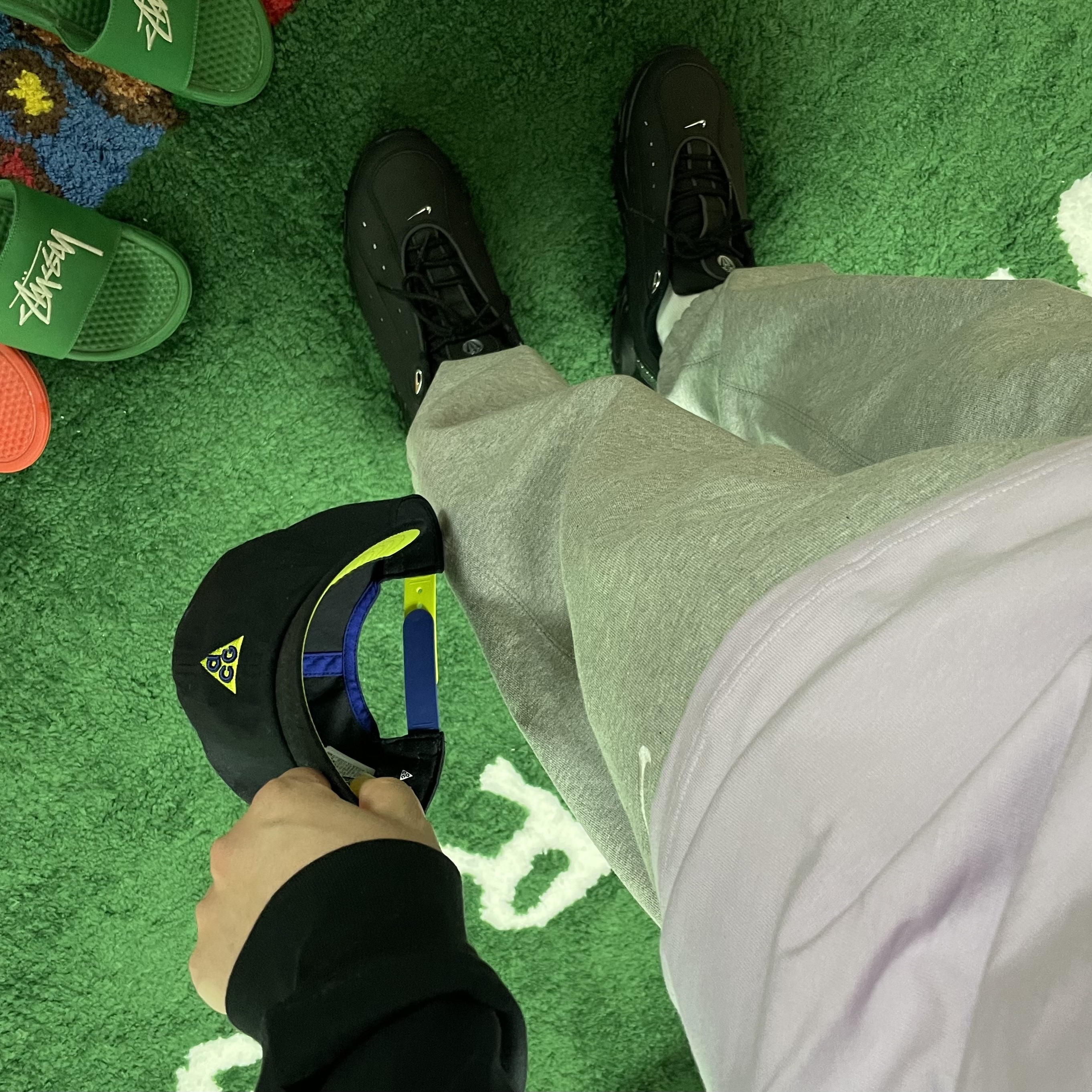 Nike x Drake Nocta Hot Step Air Terra Triple Black, Nike ACG Heritage 86 Cap Black 착용 스타일 - 1