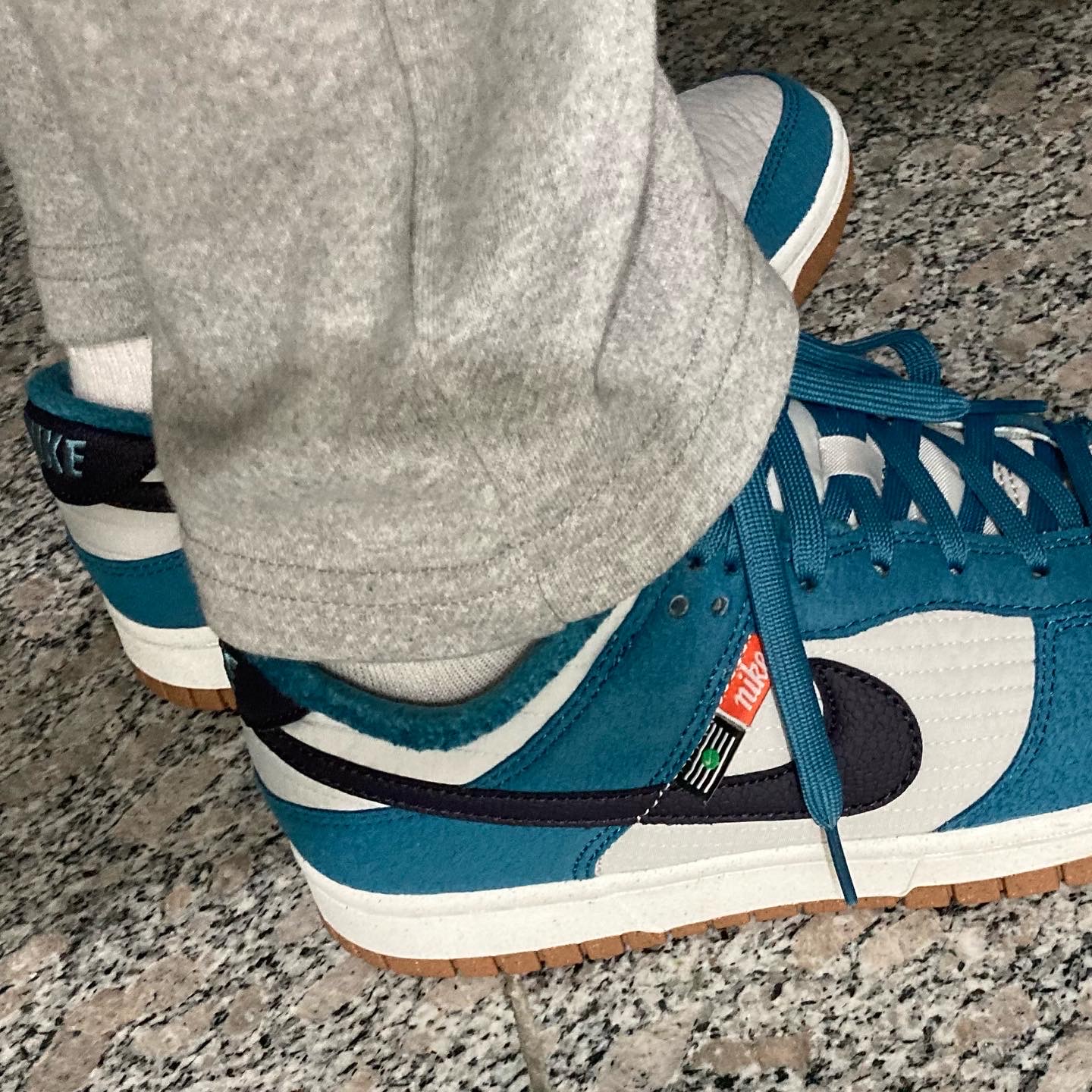 Nike Dunk Low Retro Next Nature Riftblue 착용 스타일 - 1