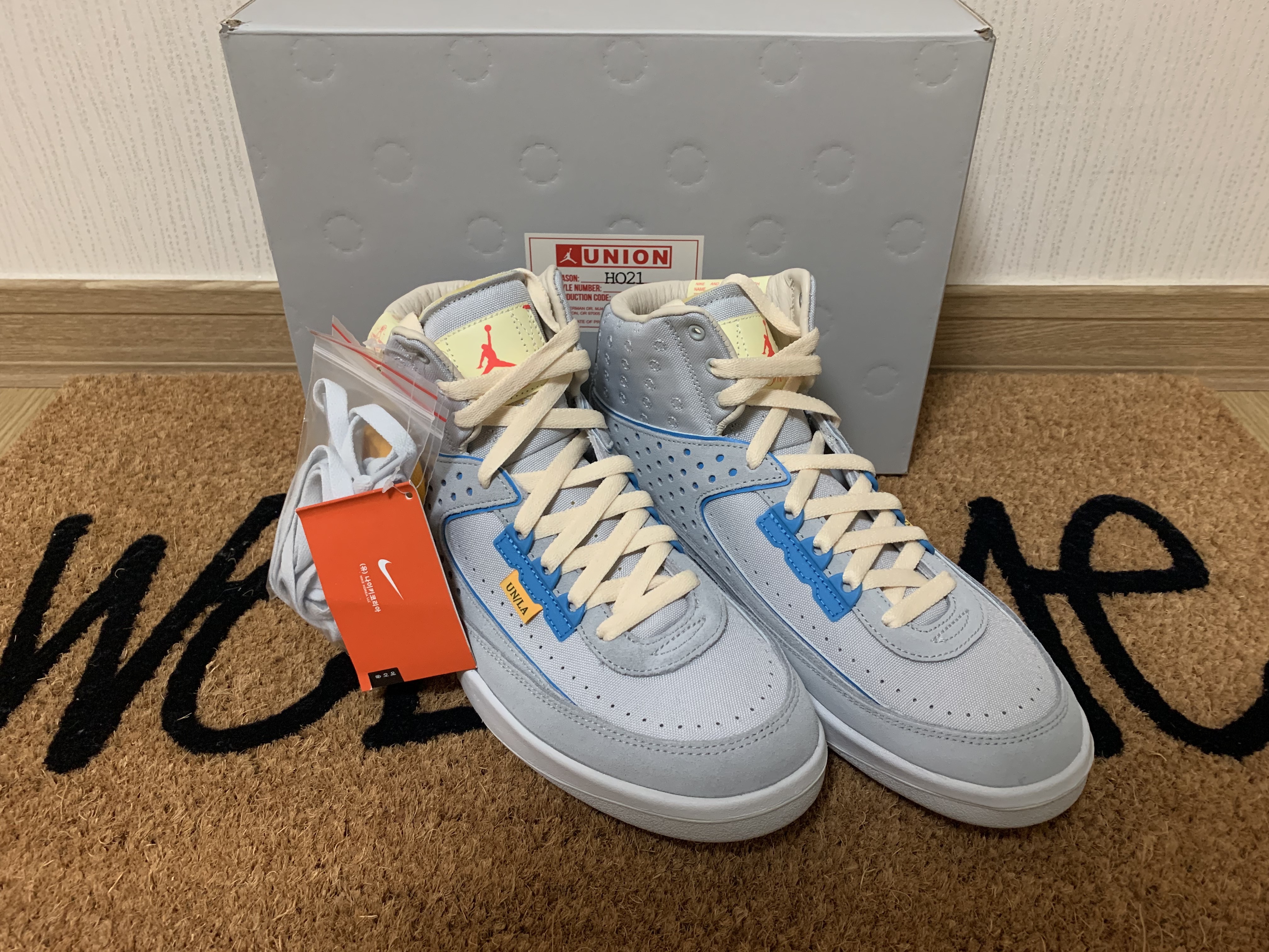Jordan 2 x Union Retro SP Grey Fog 착용 스타일
