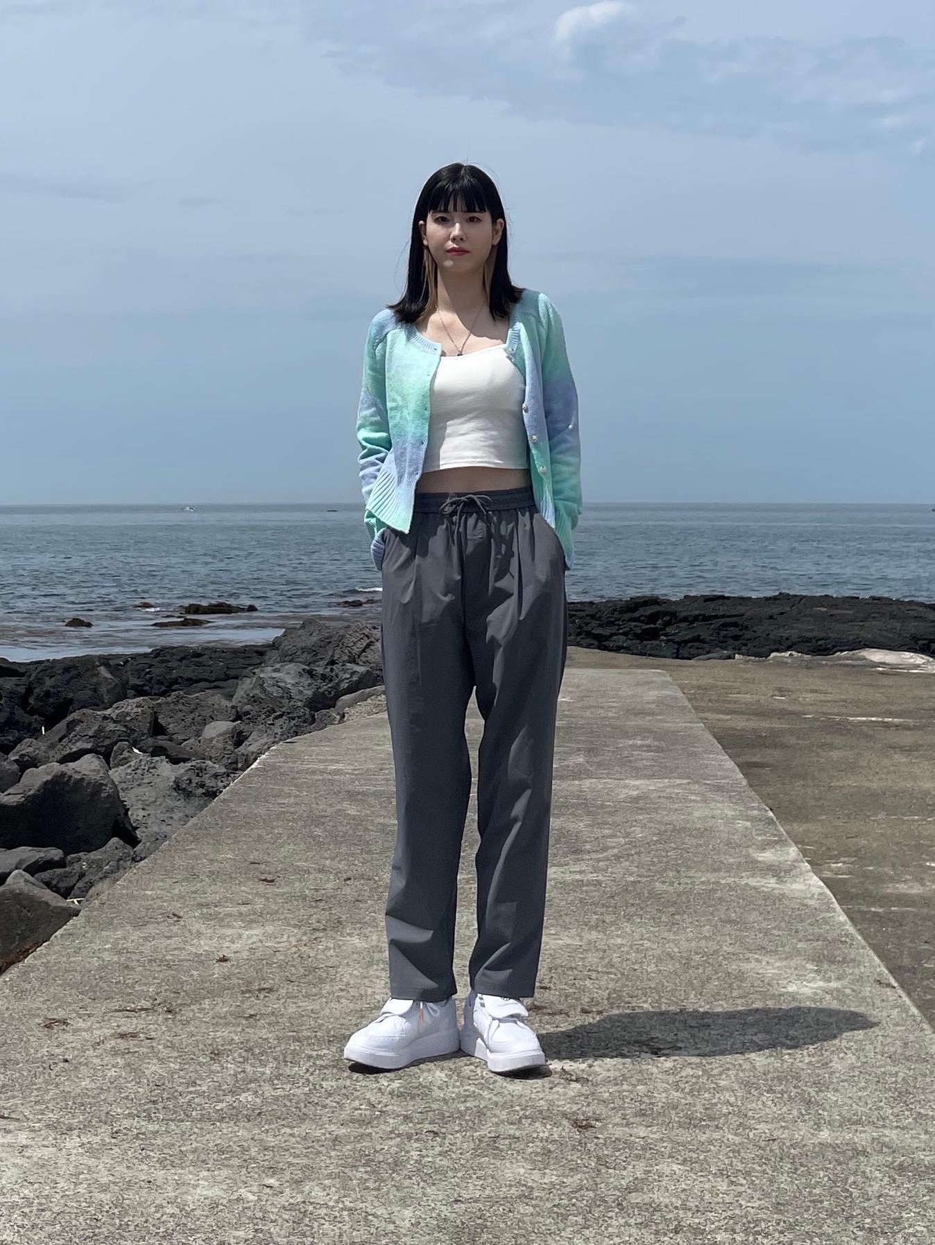 Nike x Peaceminusone Kwondo1 White 착용 스타일 - 1