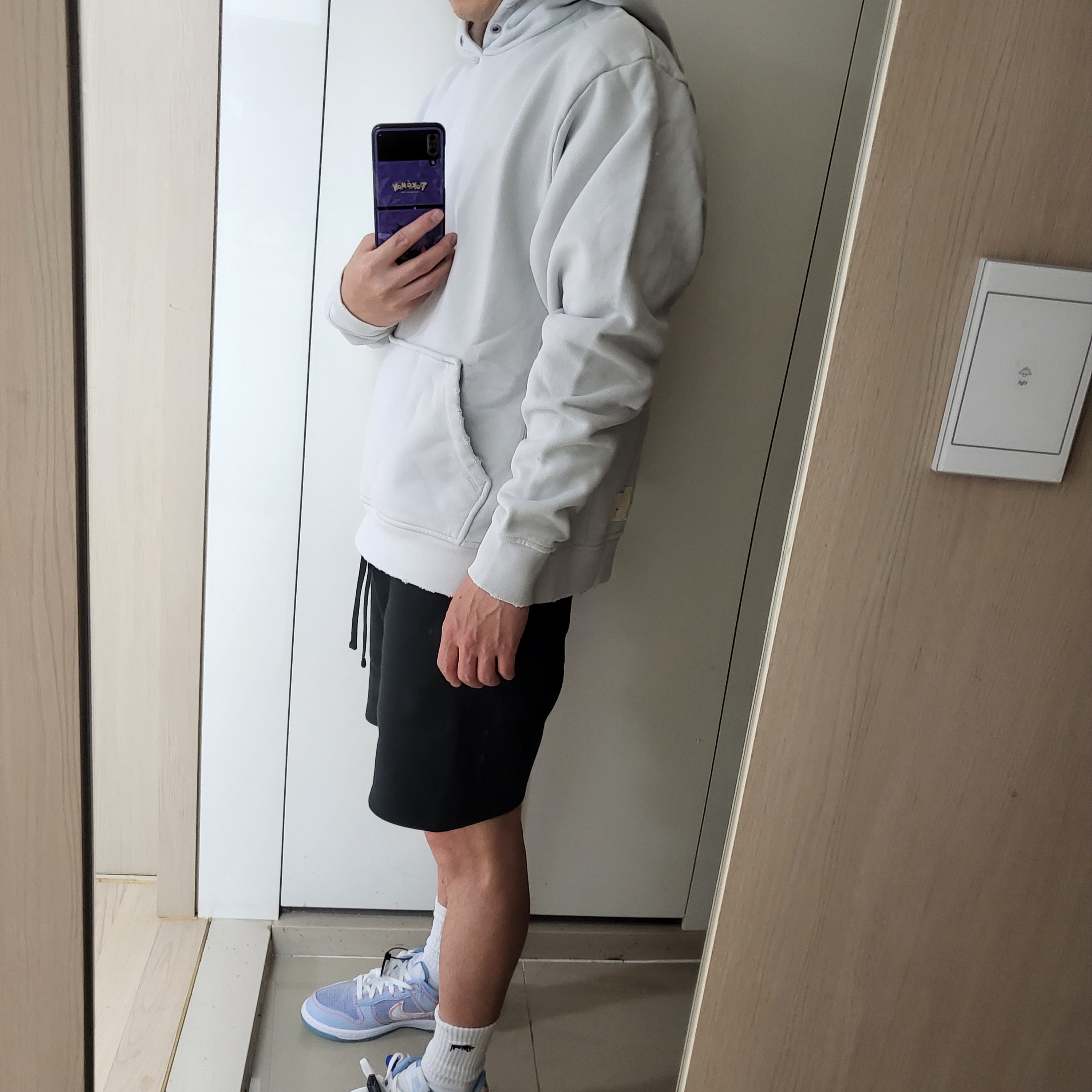 Jordan x Union Fleece Hoodie Photon Dust - Asia, Nike x Union Dunk Low Passport Pack Argon 착용 스타일 - 2
