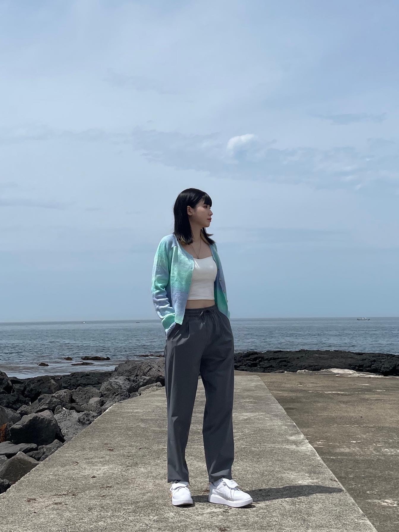 Nike x Peaceminusone Kwondo1 White 착용 스타일 - 4